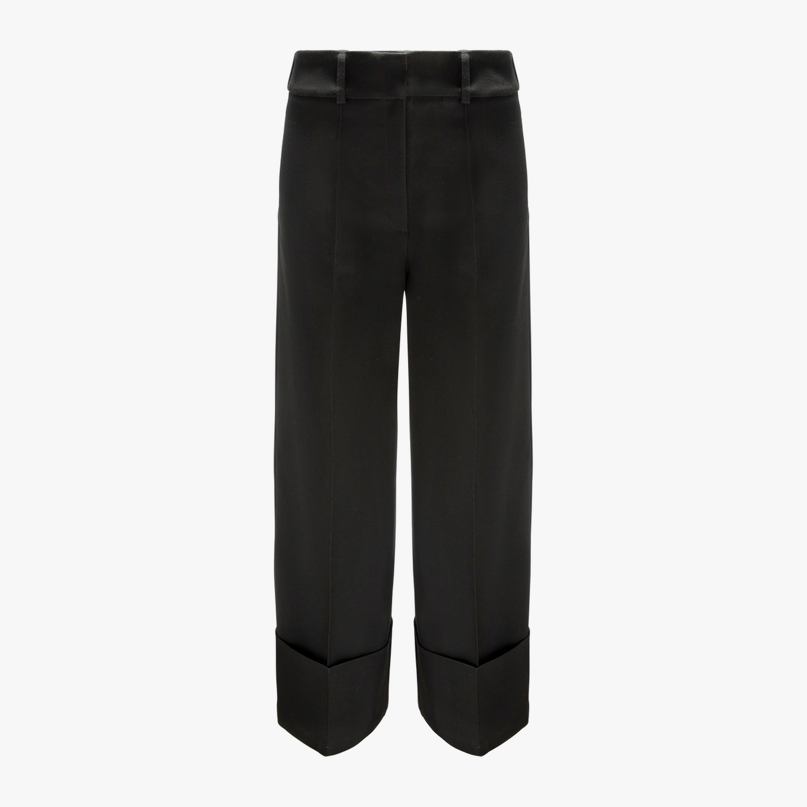 Black Trousers With Wide Cuffs made by YAVORSKA