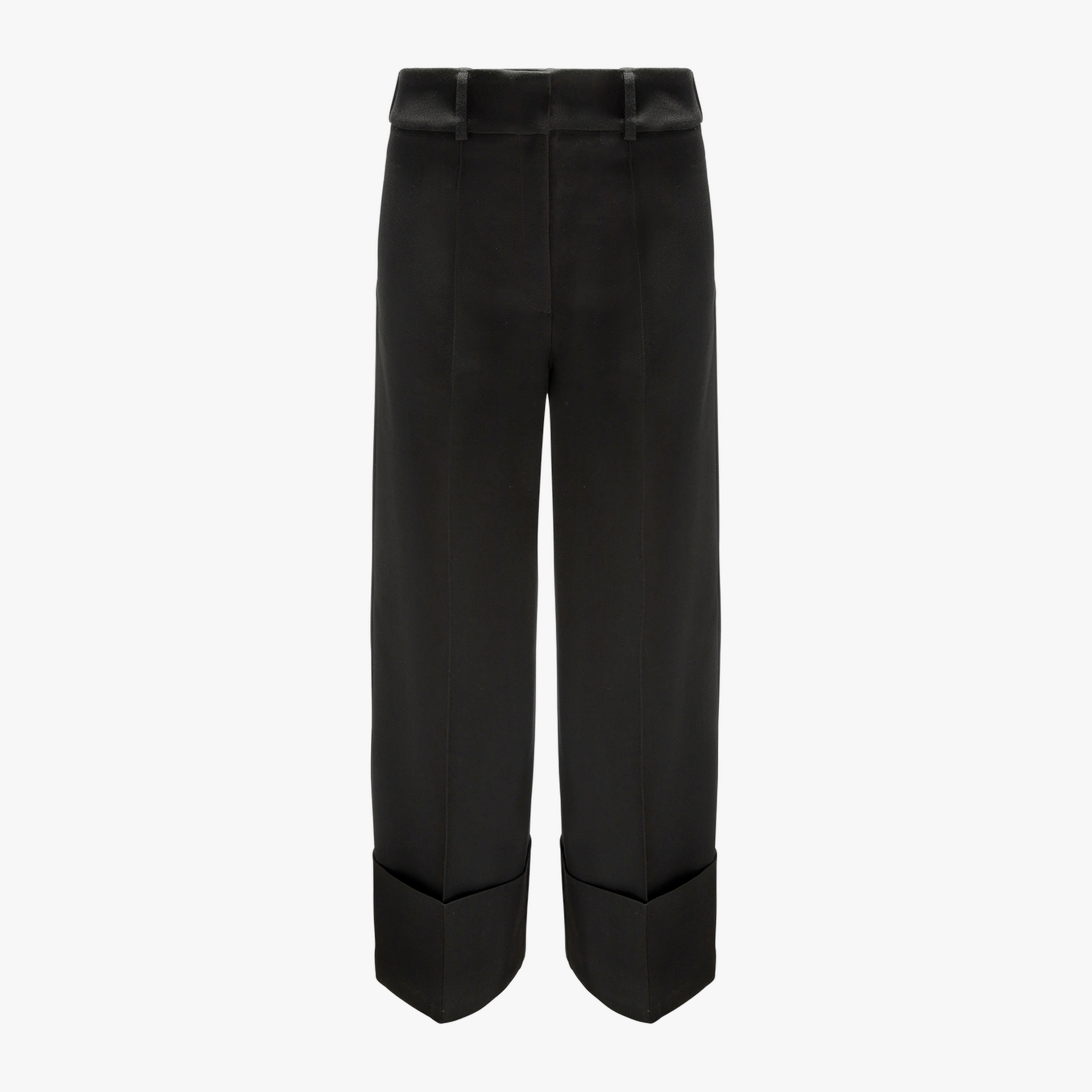 Black Trousers With Wide Cuffs made by YAVORSKA