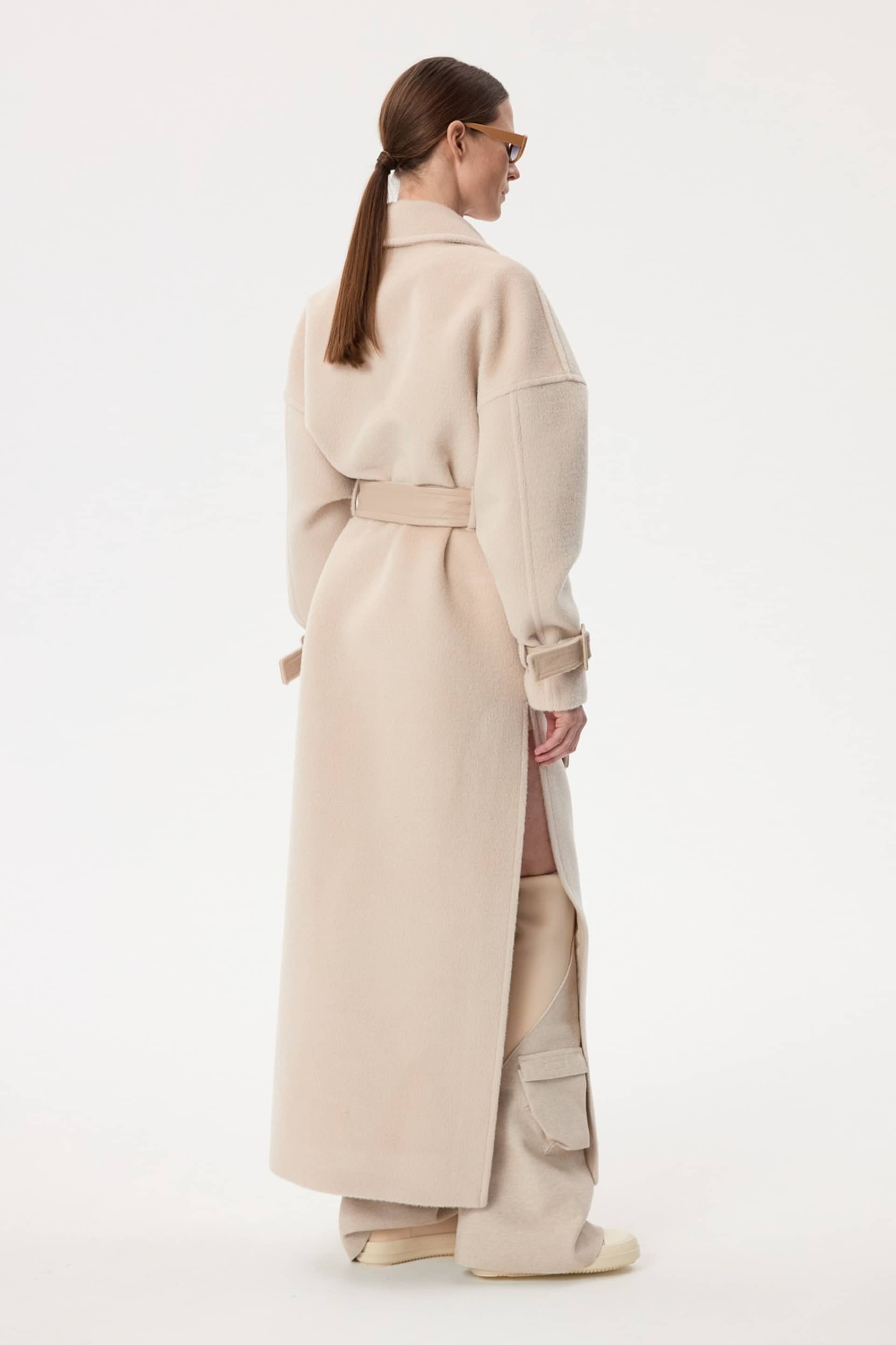 Long Alpaca Coat made by YAVORSKA