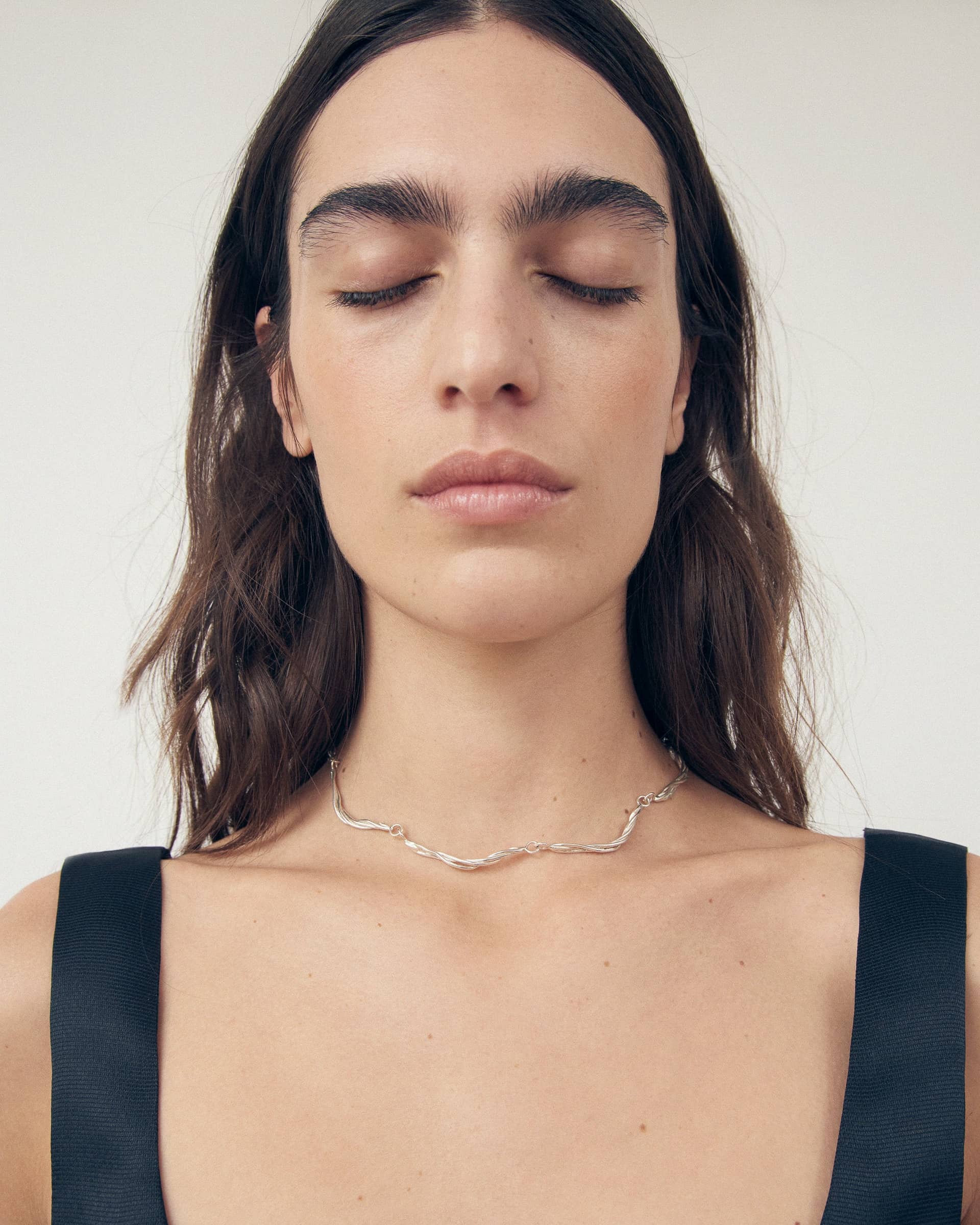 LIANA CHOKER SILVER made by Carolina De Barros