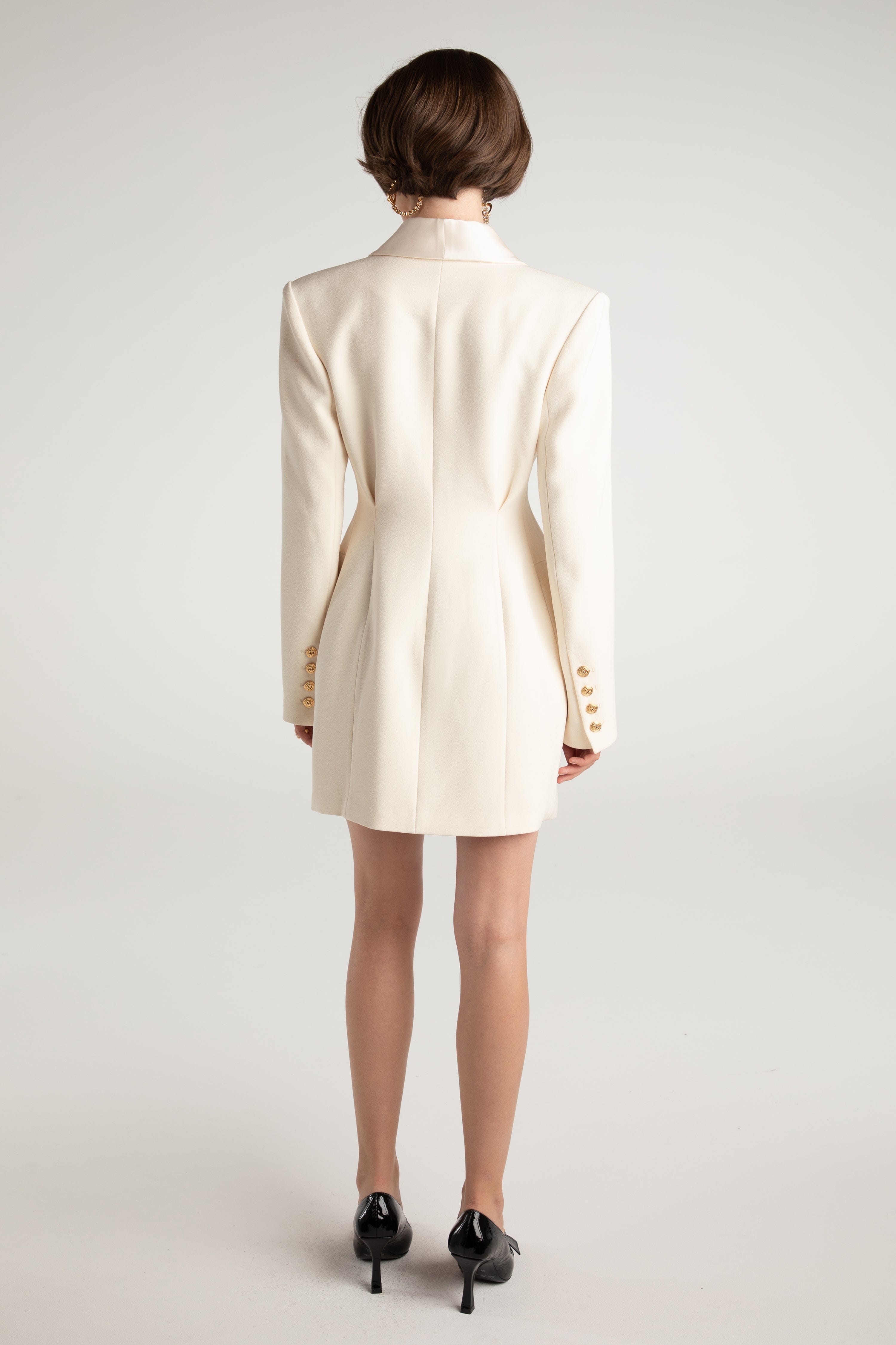 Sasha Suit Jacket (White) made by Nana Jacqueline