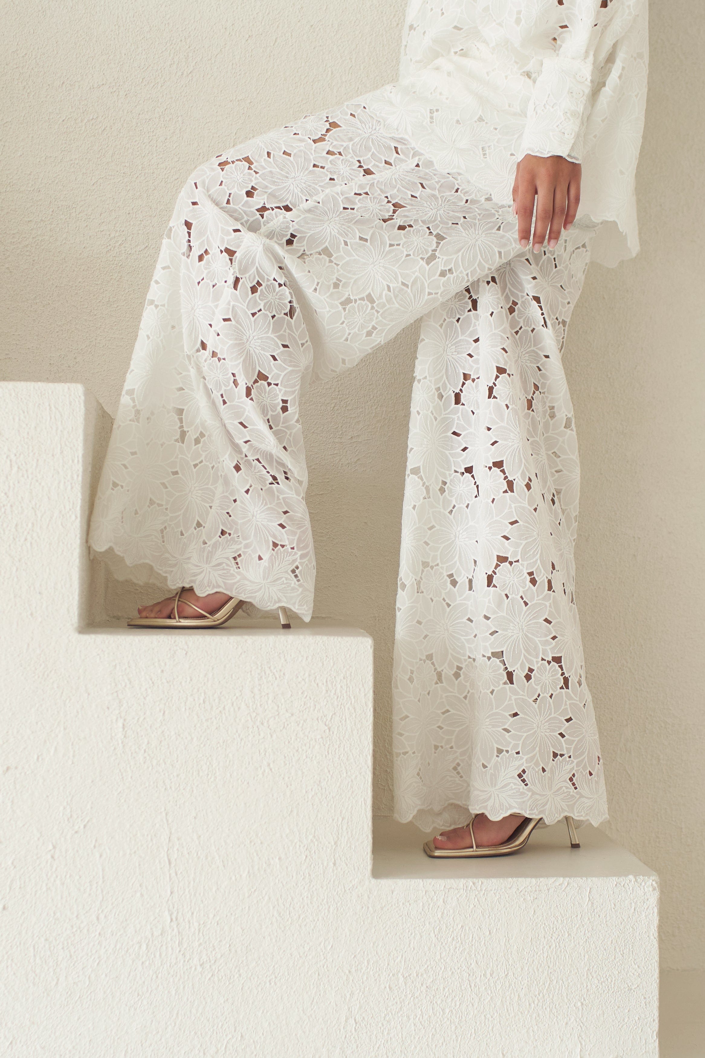 Raya Lace Pants made by Vasiliki
