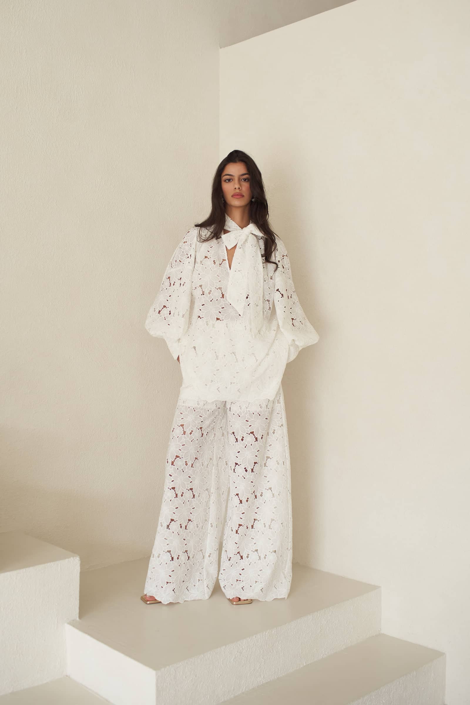 Raya Lace Pants made by Vasiliki