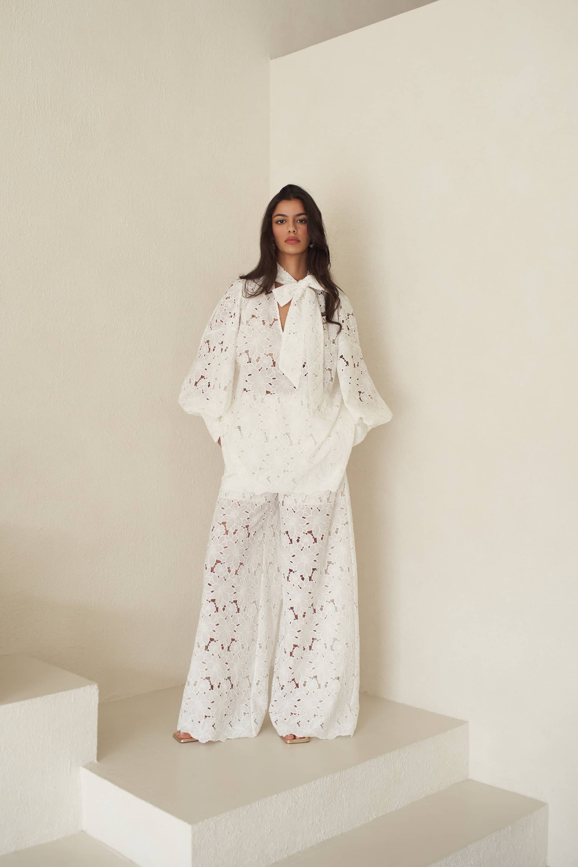 Raya Lace Pants made by Vasiliki