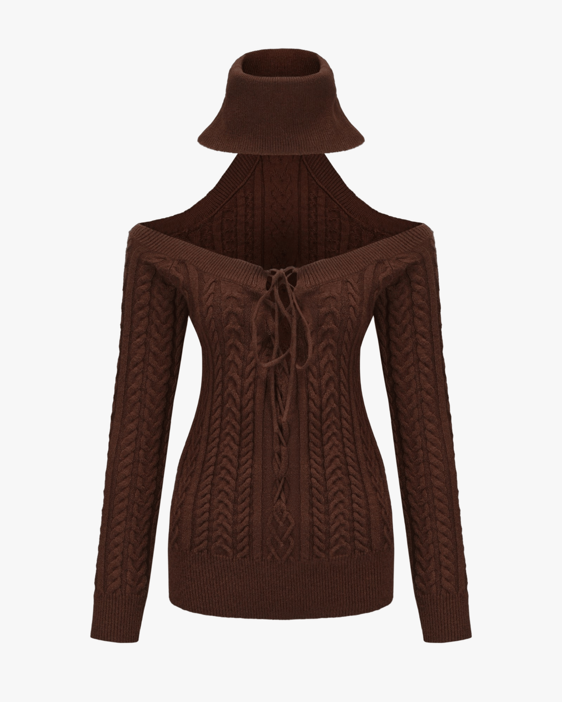 Margo Knit Dress (Brown) made by Nana Jacqueline