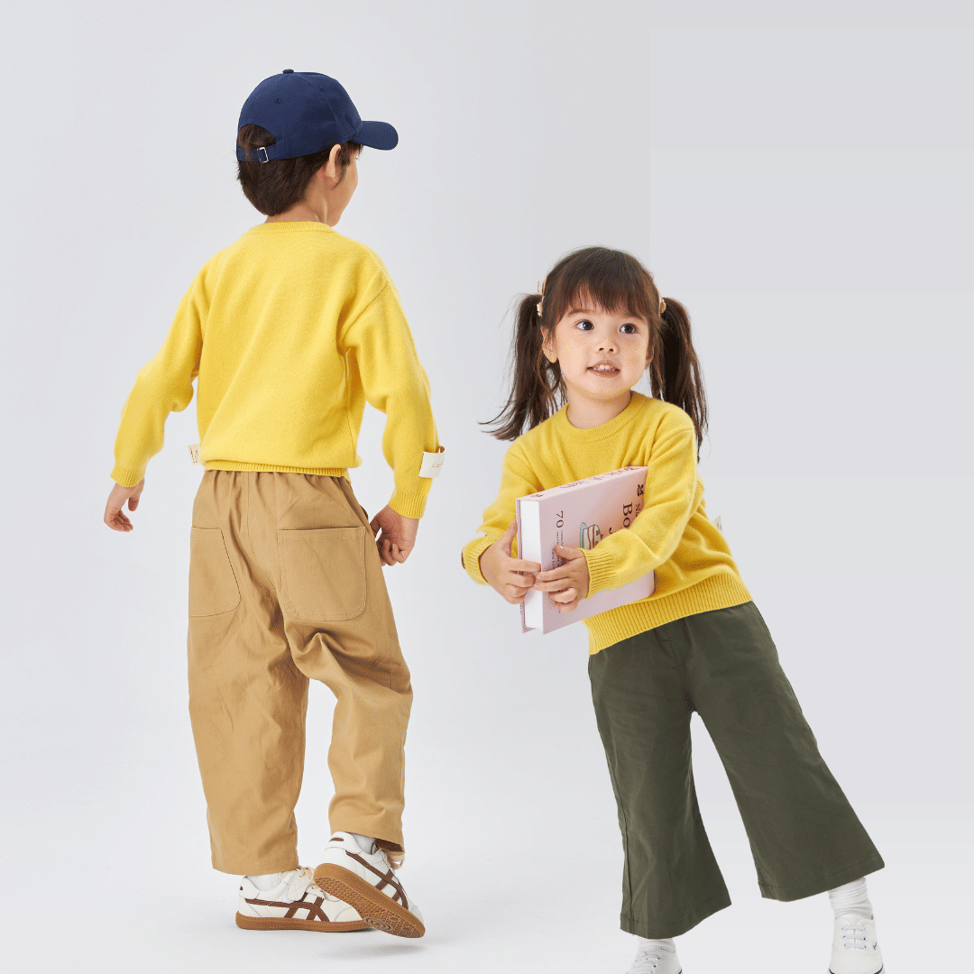 Essential Baby Cashmere Jumper | Sunbeam Yellow made by CozyU