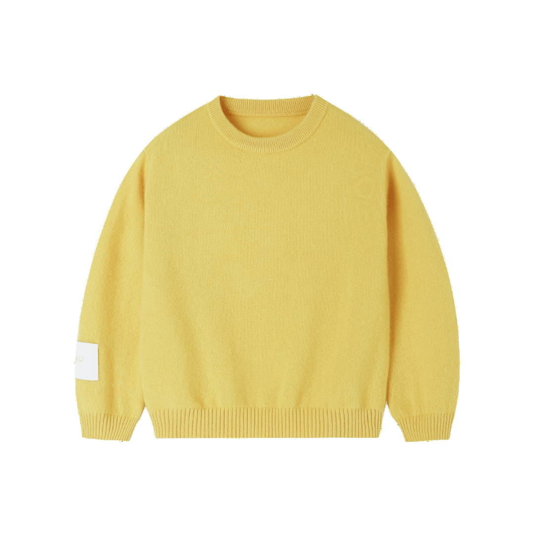 Essential Baby Cashmere Jumper | Sunbeam Yellow made by CozyU