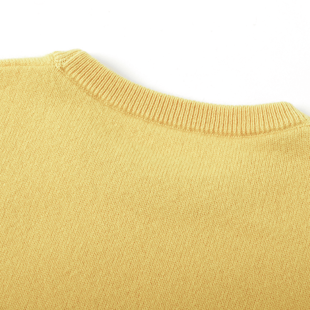Essential Baby Cashmere Jumper | Sunbeam Yellow made by CozyU