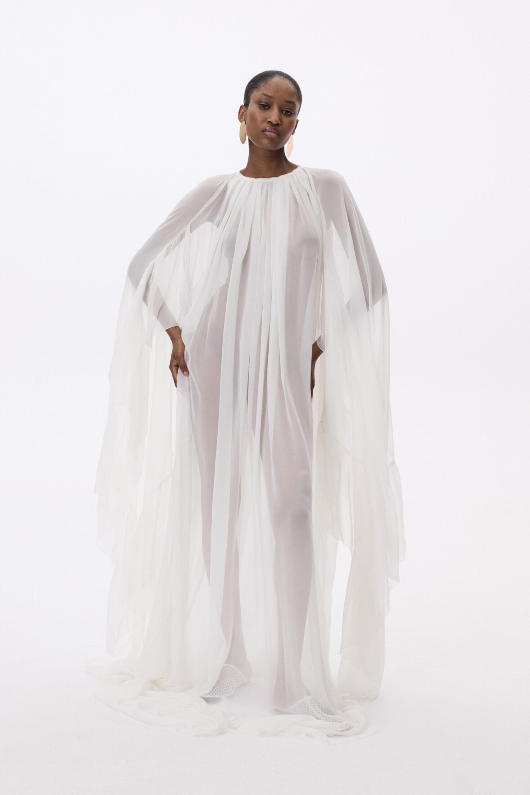 Long Dress With Train made by YAVORSKA