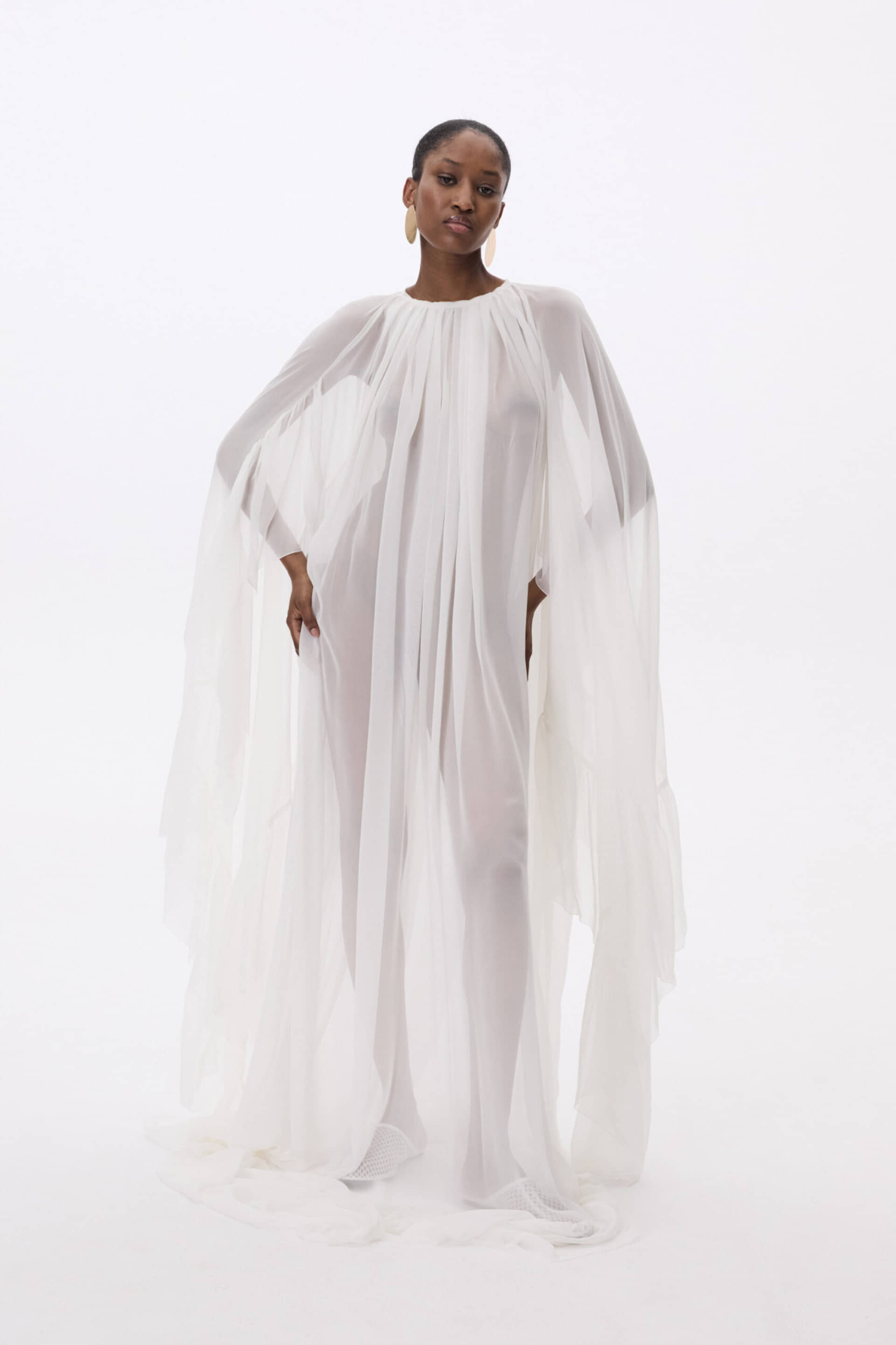 Long Dress With Train made by YAVORSKA