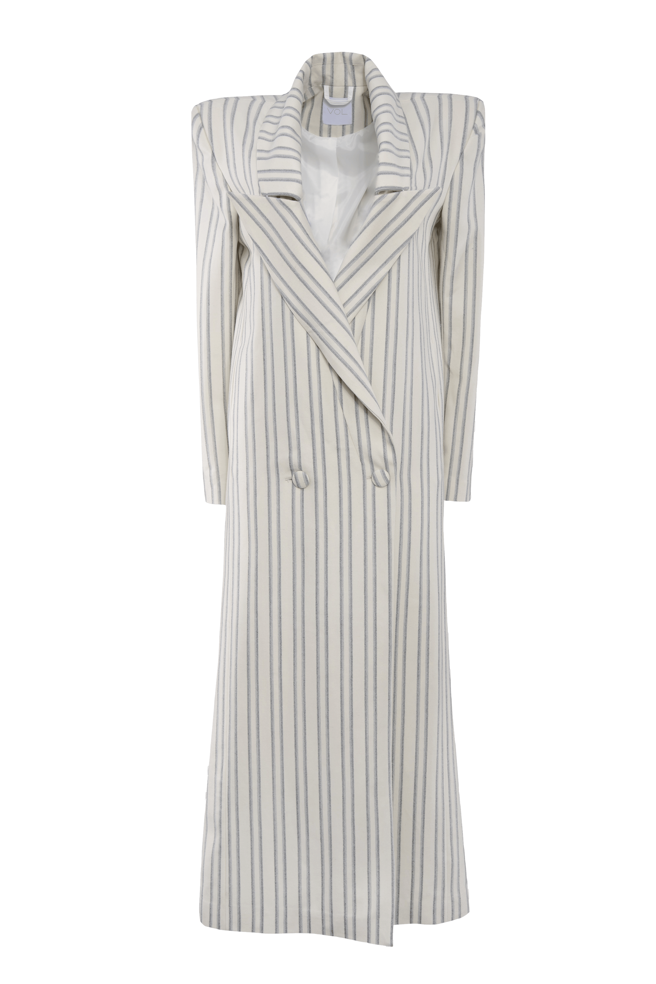 merino maxi coat in Beige made by Vestiaire d'un Oiseau Libre