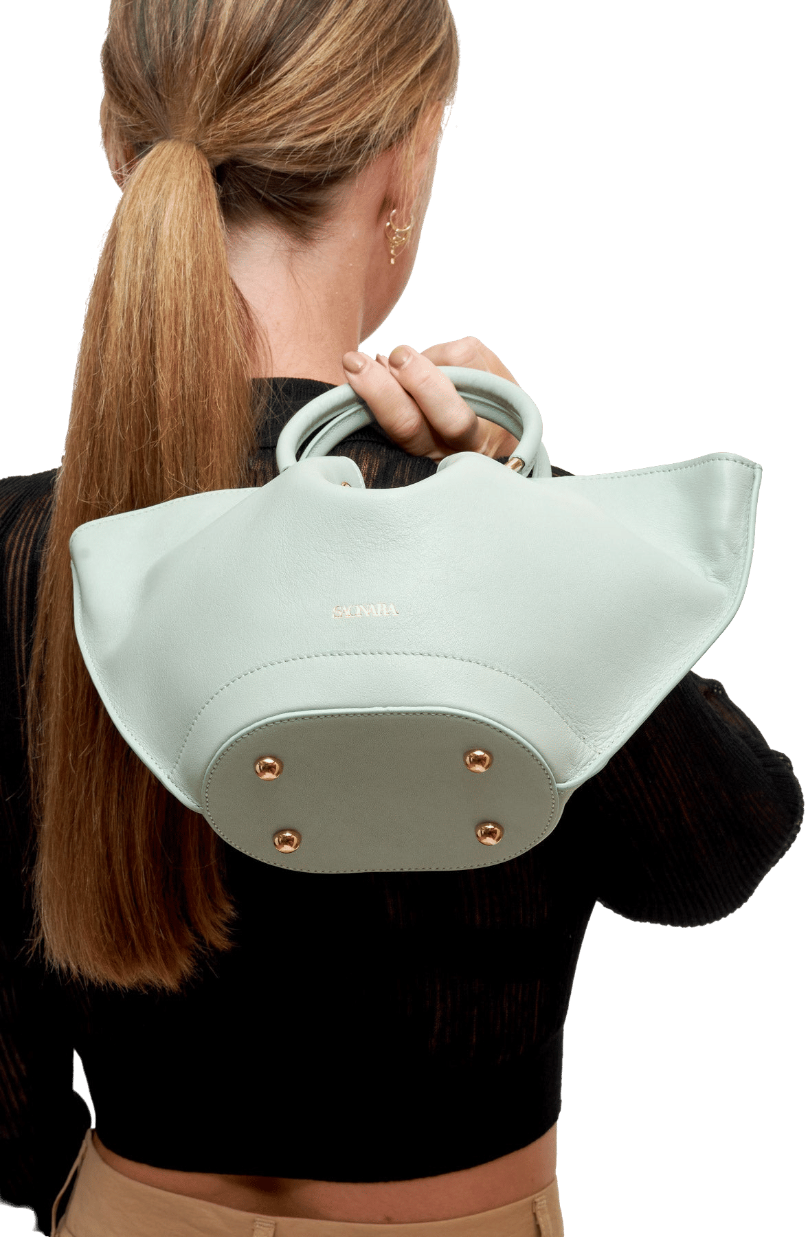 SAONARA MINI JADE LEATHER BAG made by Saonara