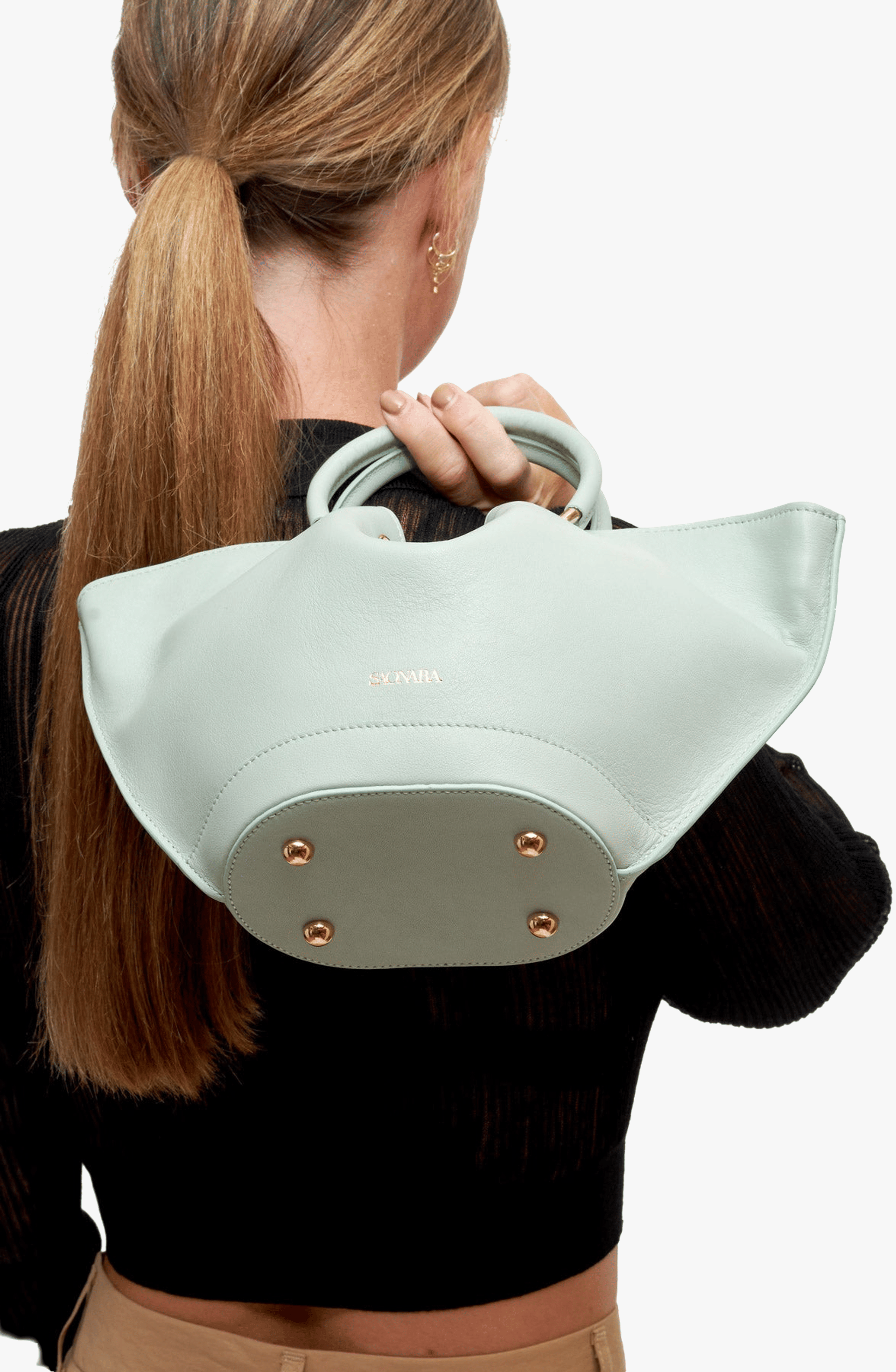 SAONARA MINI JADE LEATHER BAG made by Saonara