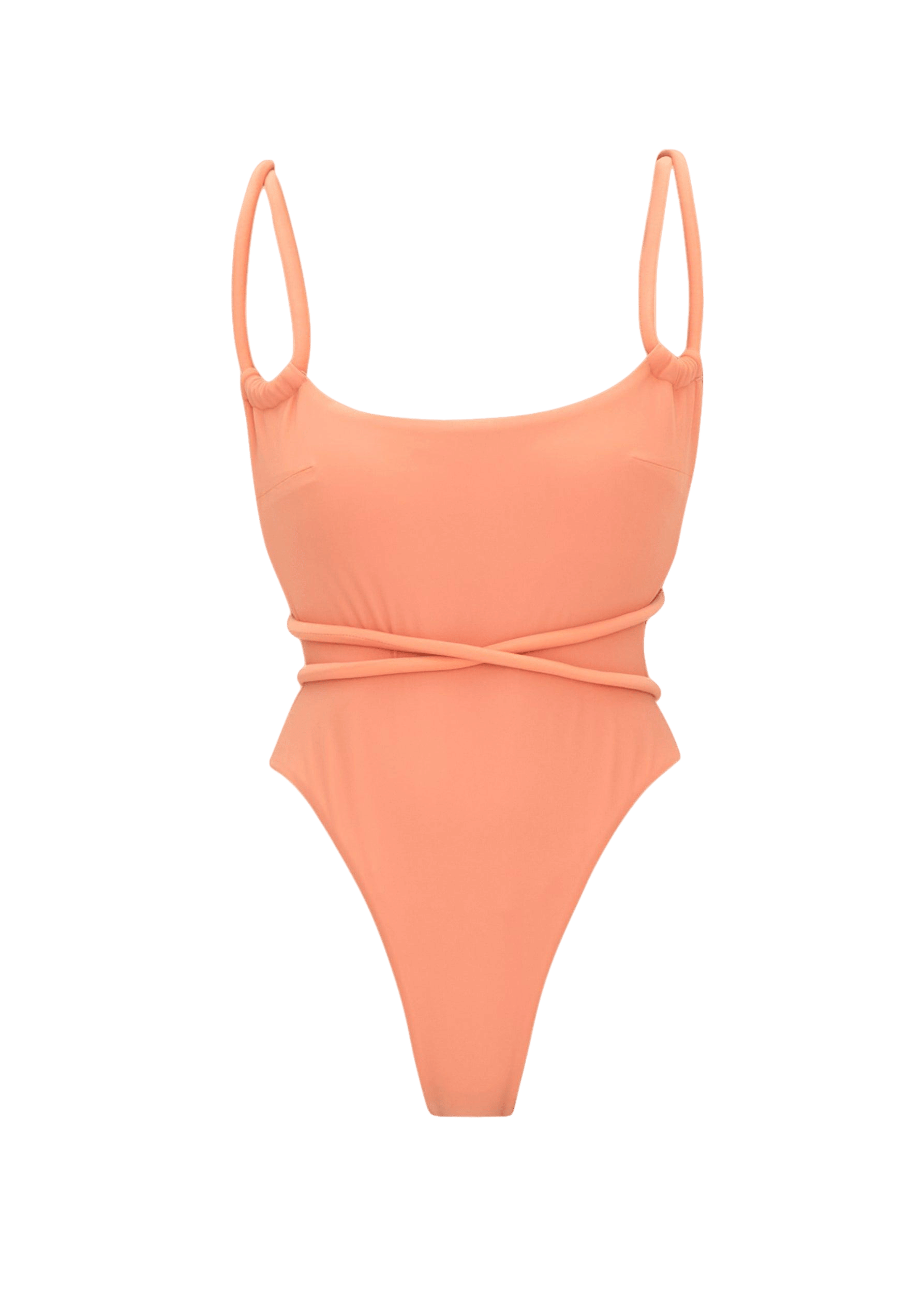 LIMA PEACH ONE PIECE SWIMSUIT made by Andrea Iyamah