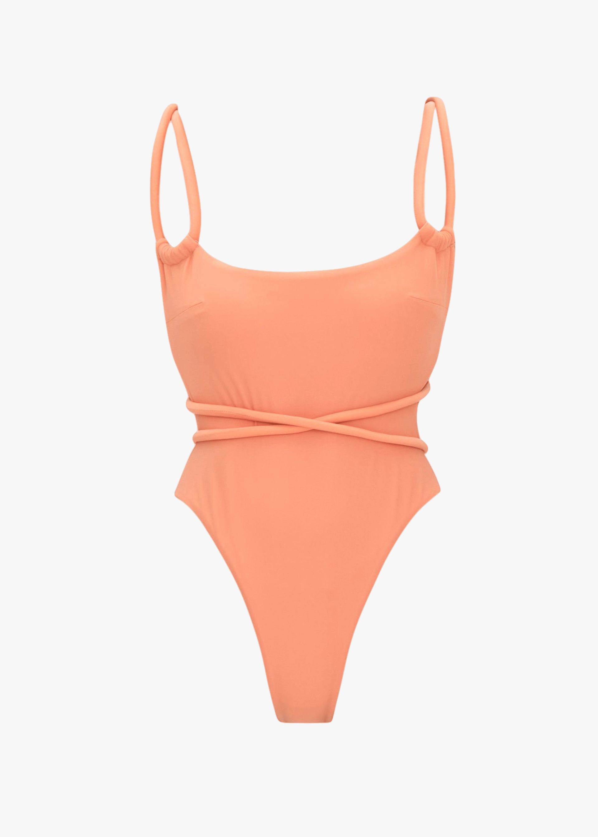 LIMA PEACH ONE PIECE SWIMSUIT made by Andrea Iyamah