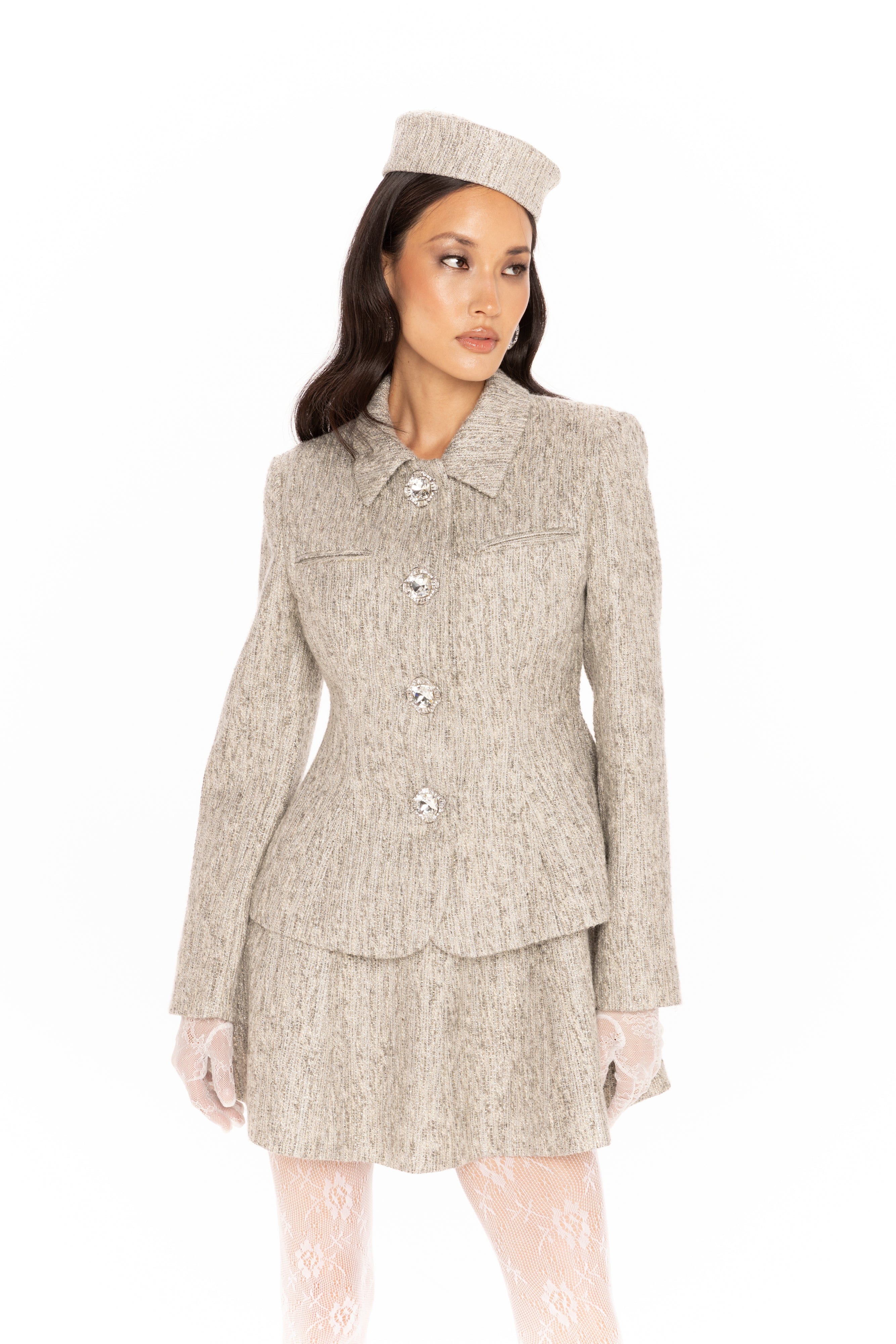 Vanessa Blazer (Gray) made by Nana Jacqueline