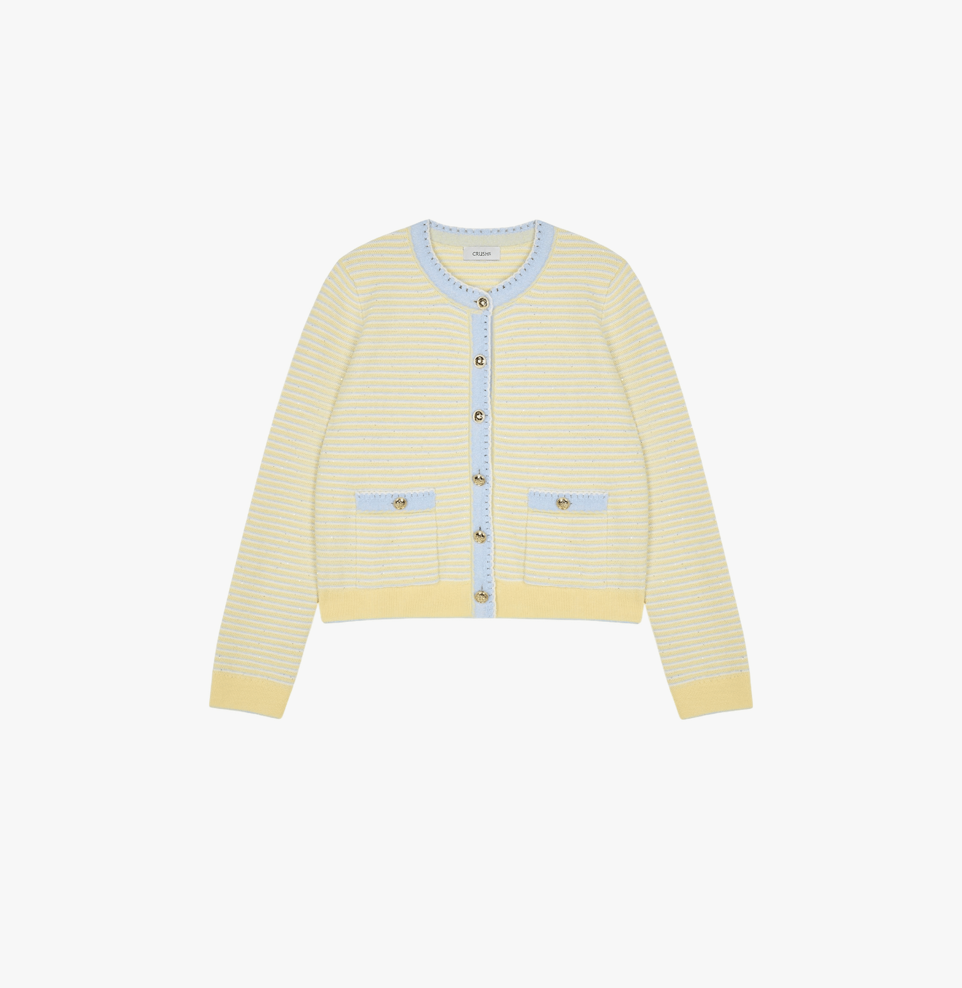 MULTICOLOR STRIPED CARDIGAN made by CRUSH Collection