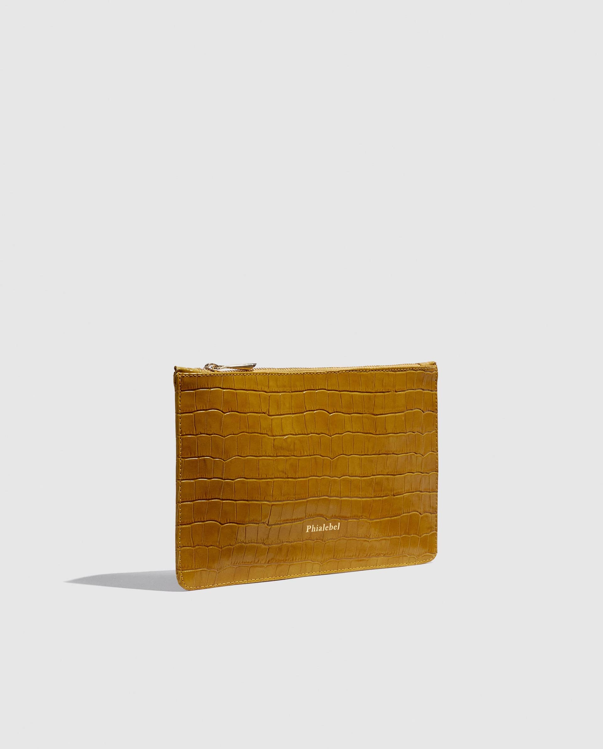 Mustard mini wallet made by Phialebel