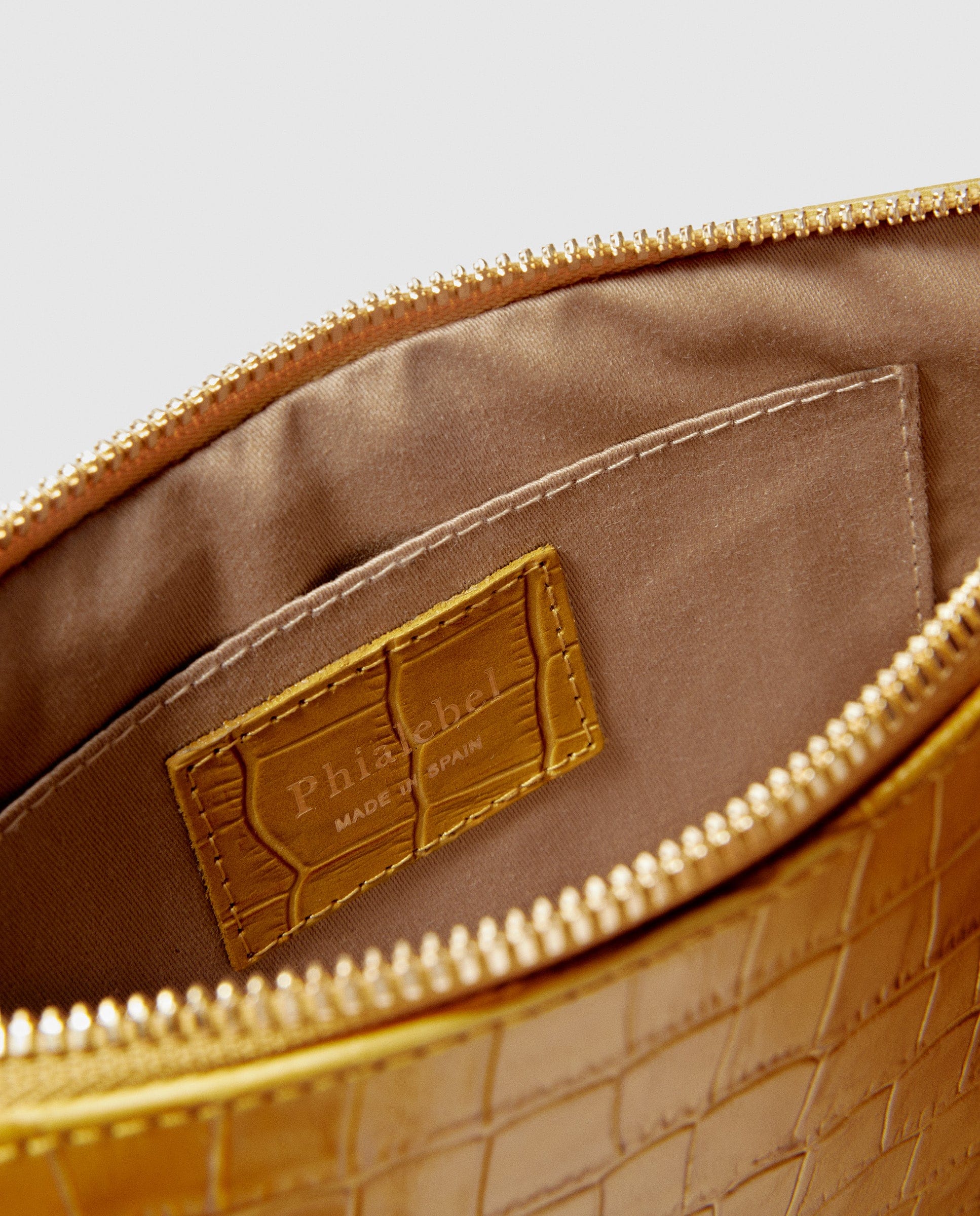 Mustard mini wallet made by Phialebel