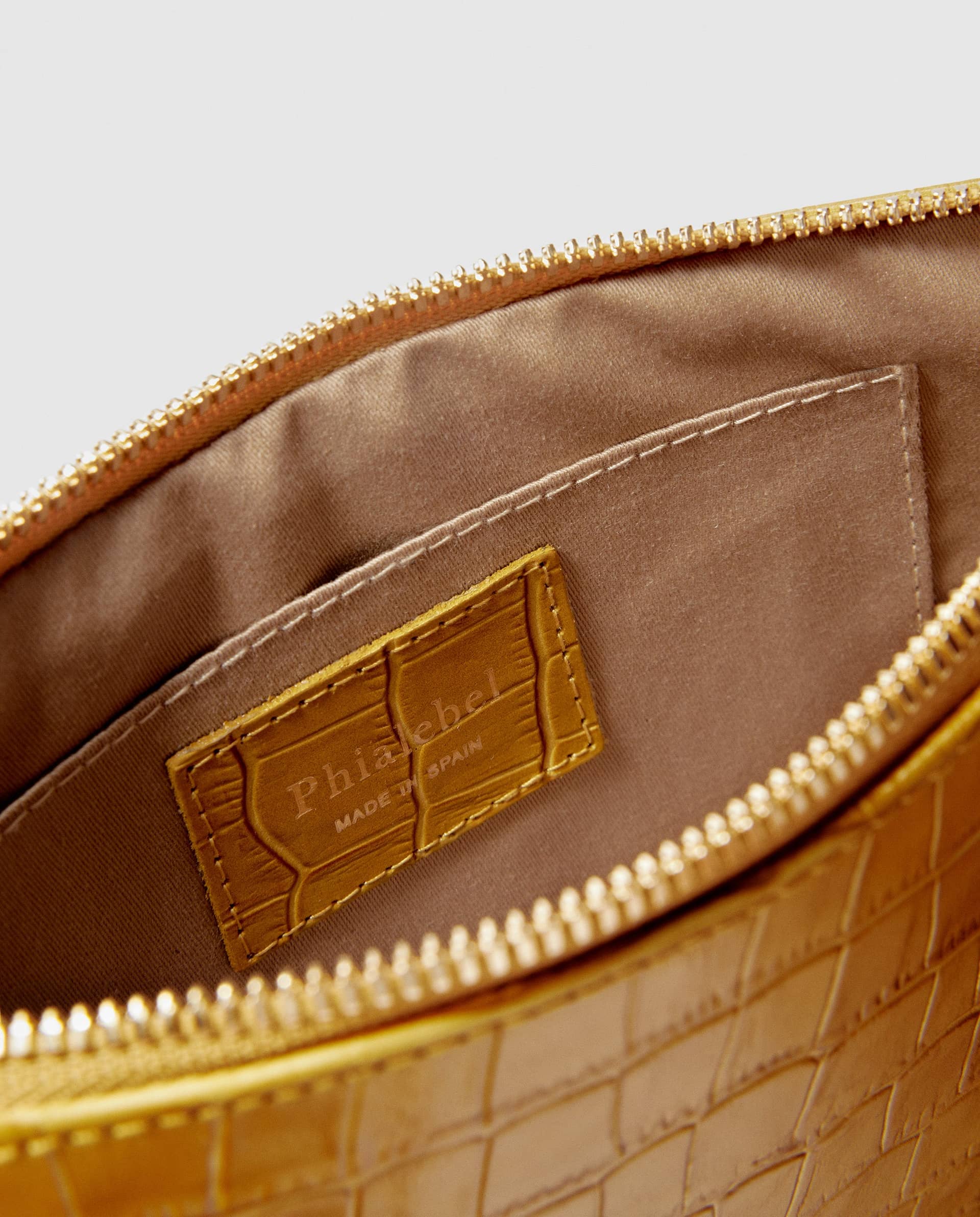 Mustard mini wallet made by Phialebel