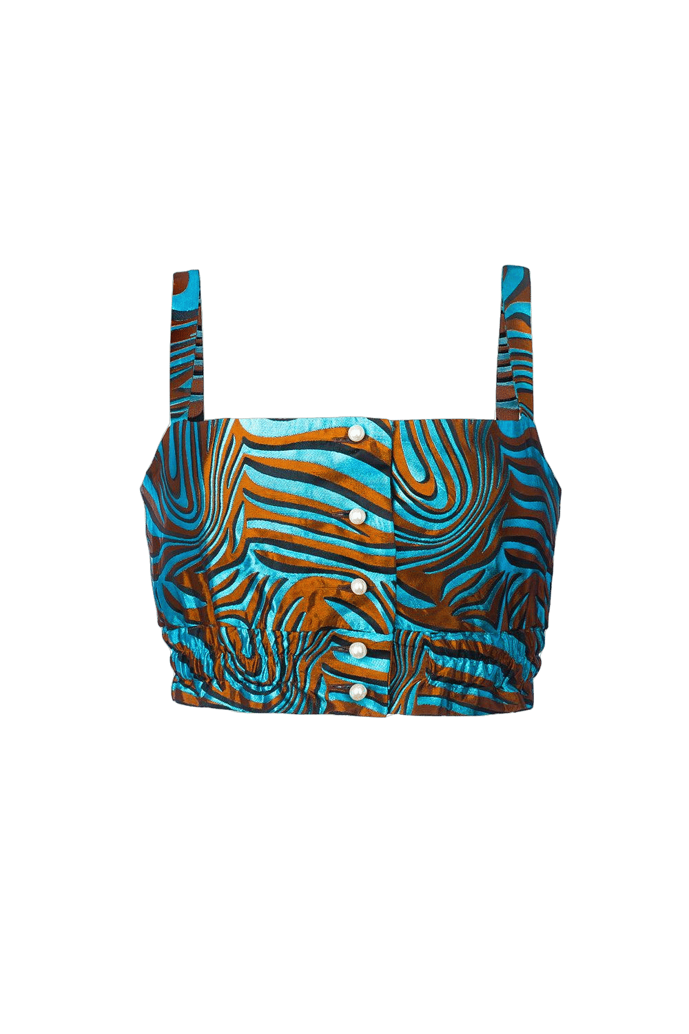 Mint Printed Top made by ANDREEVA