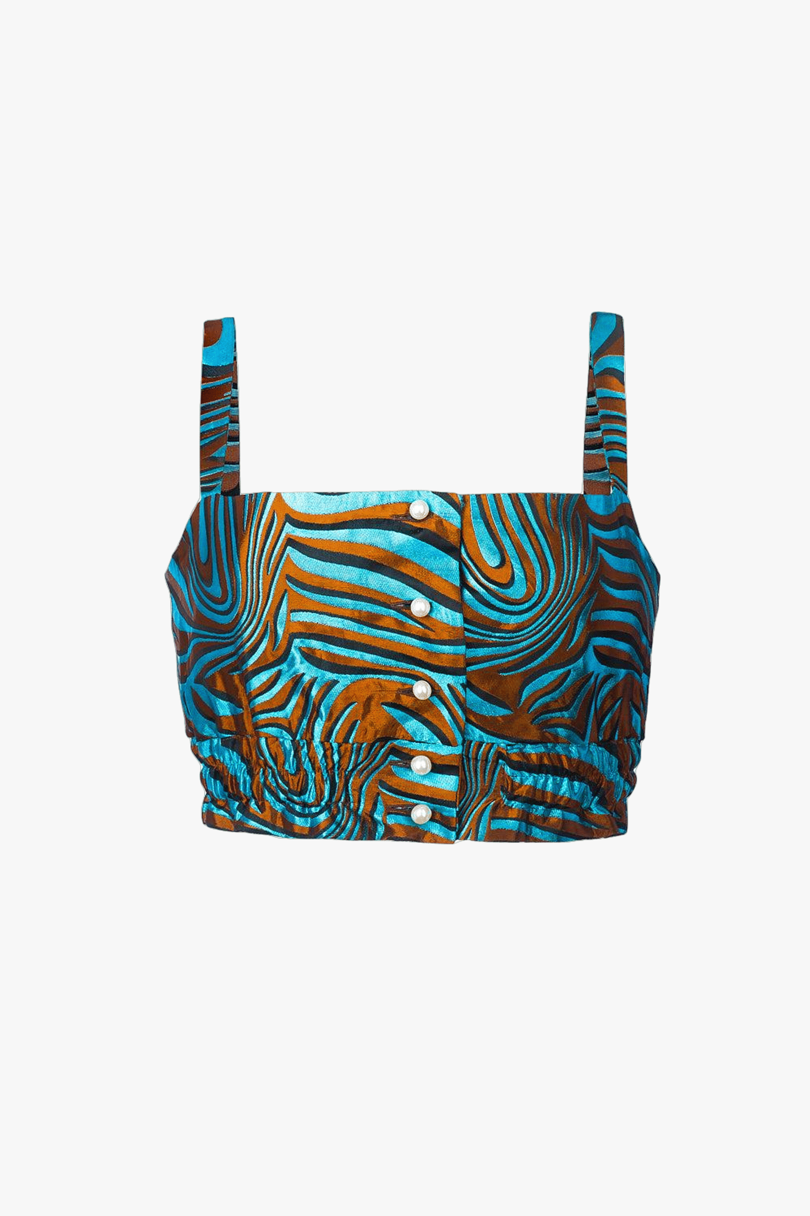 Mint Printed Top made by ANDREEVA