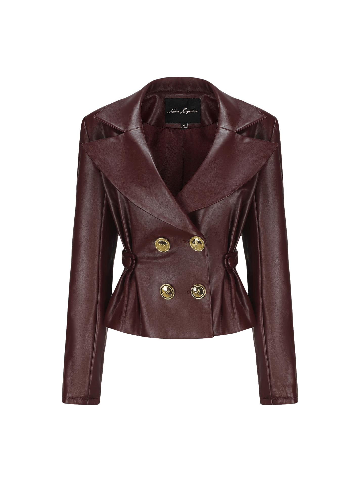 Mirabel Faux Leather Jacket (Brown) made by Nana Jacqueline