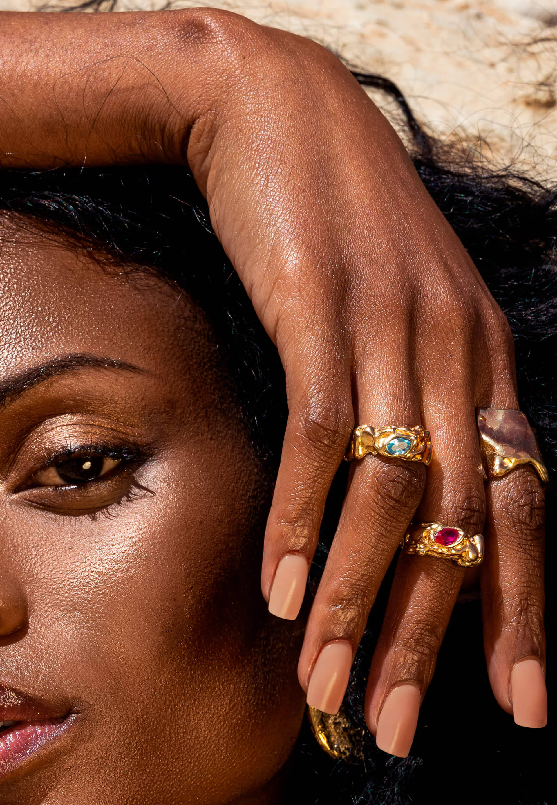 Judy Aquamarine Ring made by Lavani Jewels