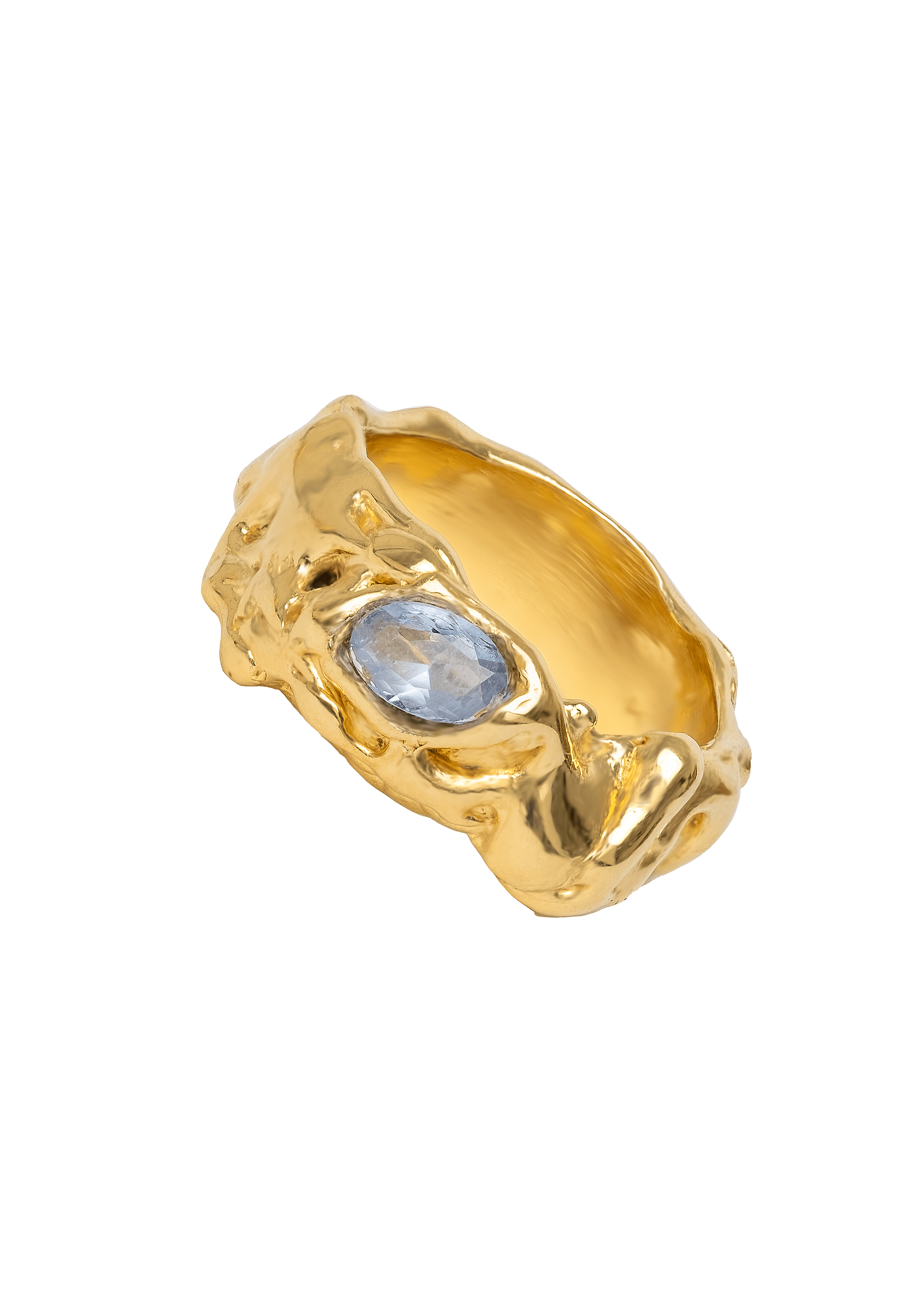 Judy Aquamarine Ring made by Lavani Jewels