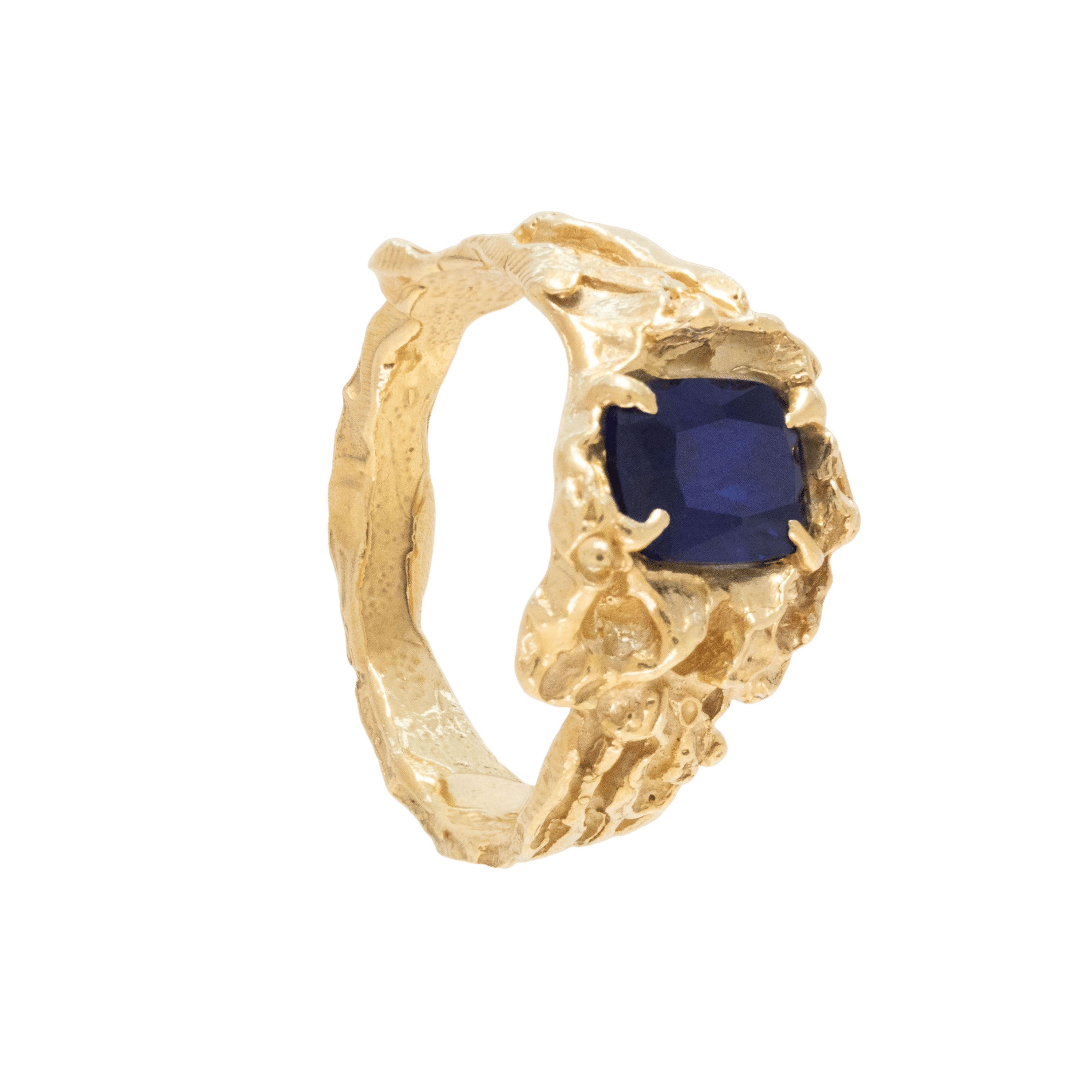 Shimeji Sapphire Ring made by Loveness Lee
