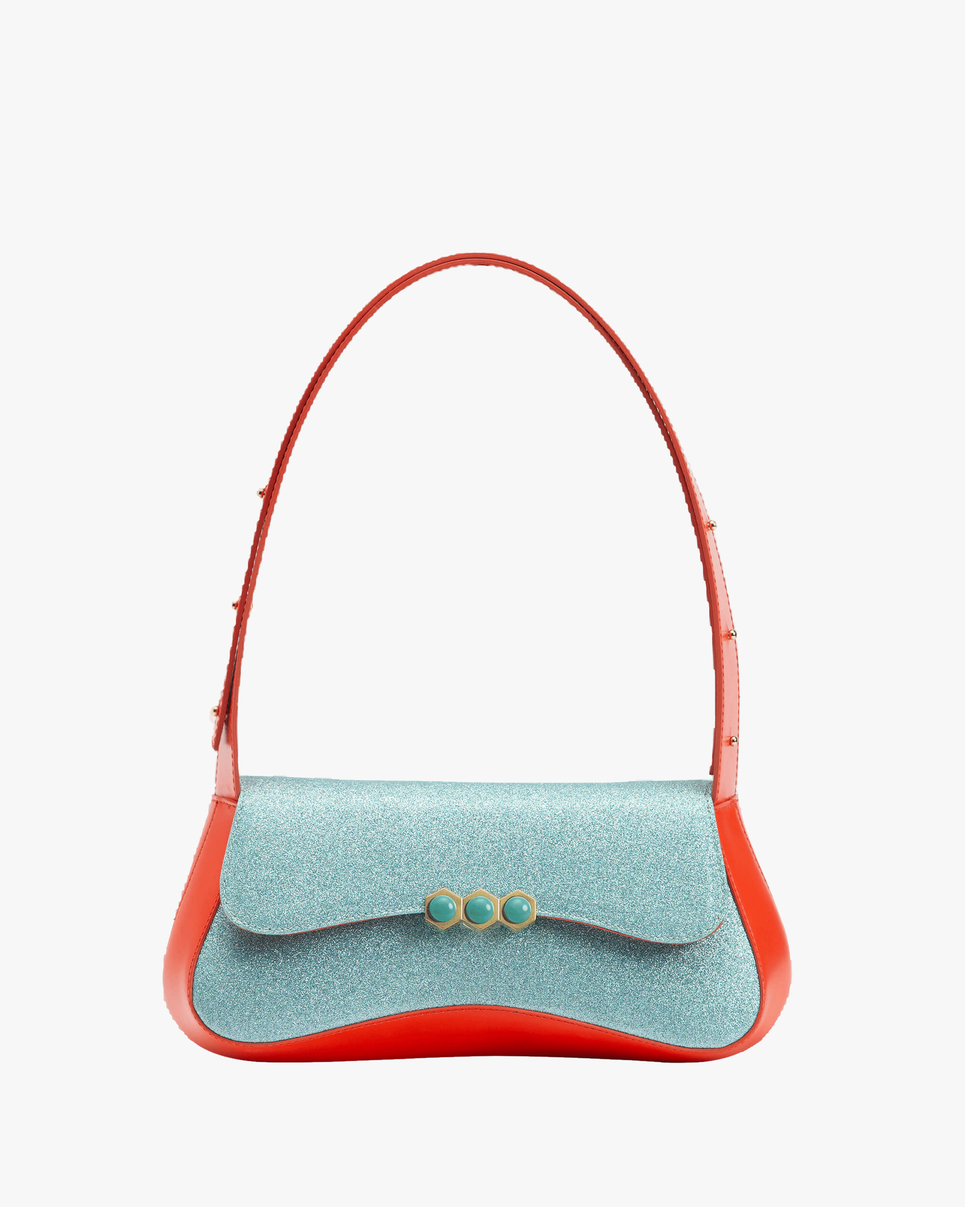 Culita Blue Glitter / Orange in Blue made by Mietis