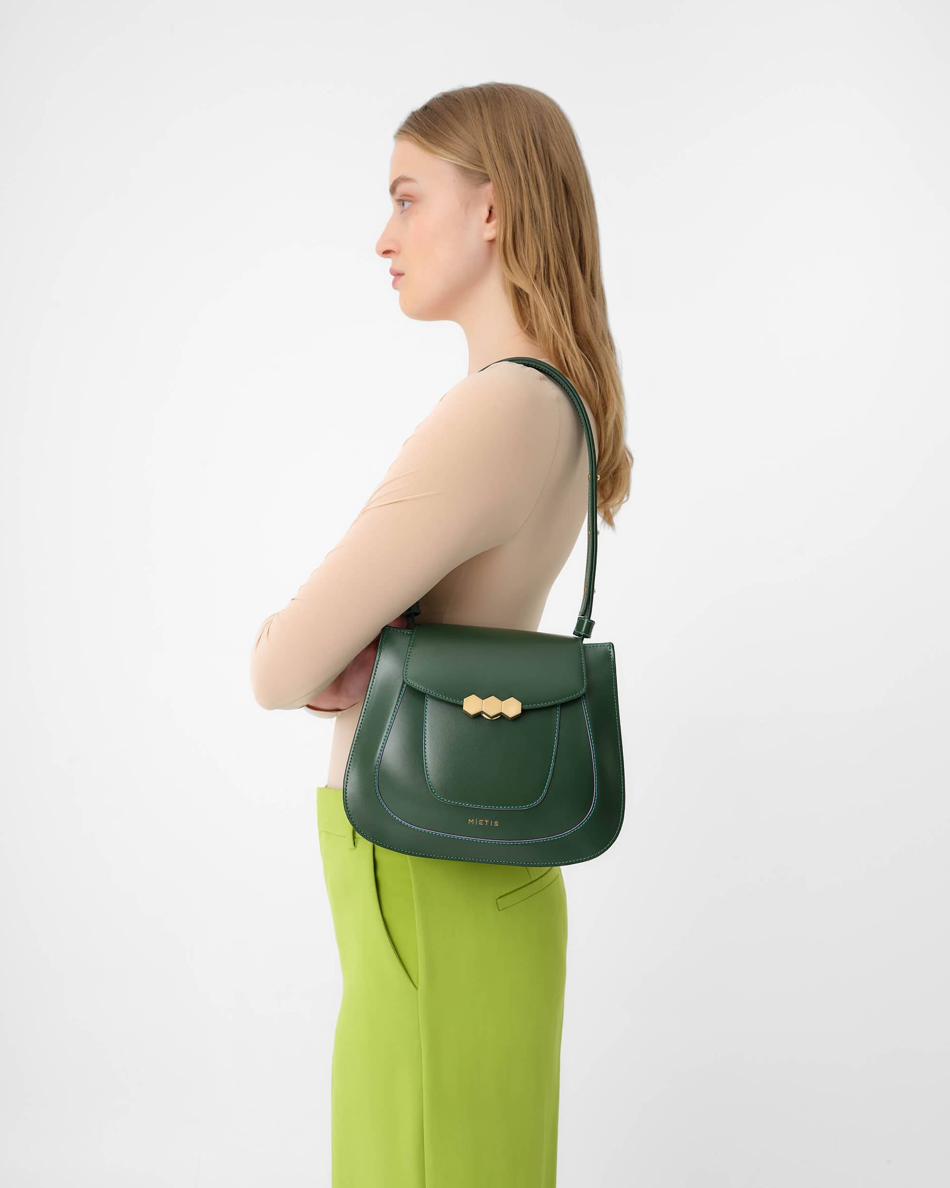 Jill Khaki green in Green made by Mietis