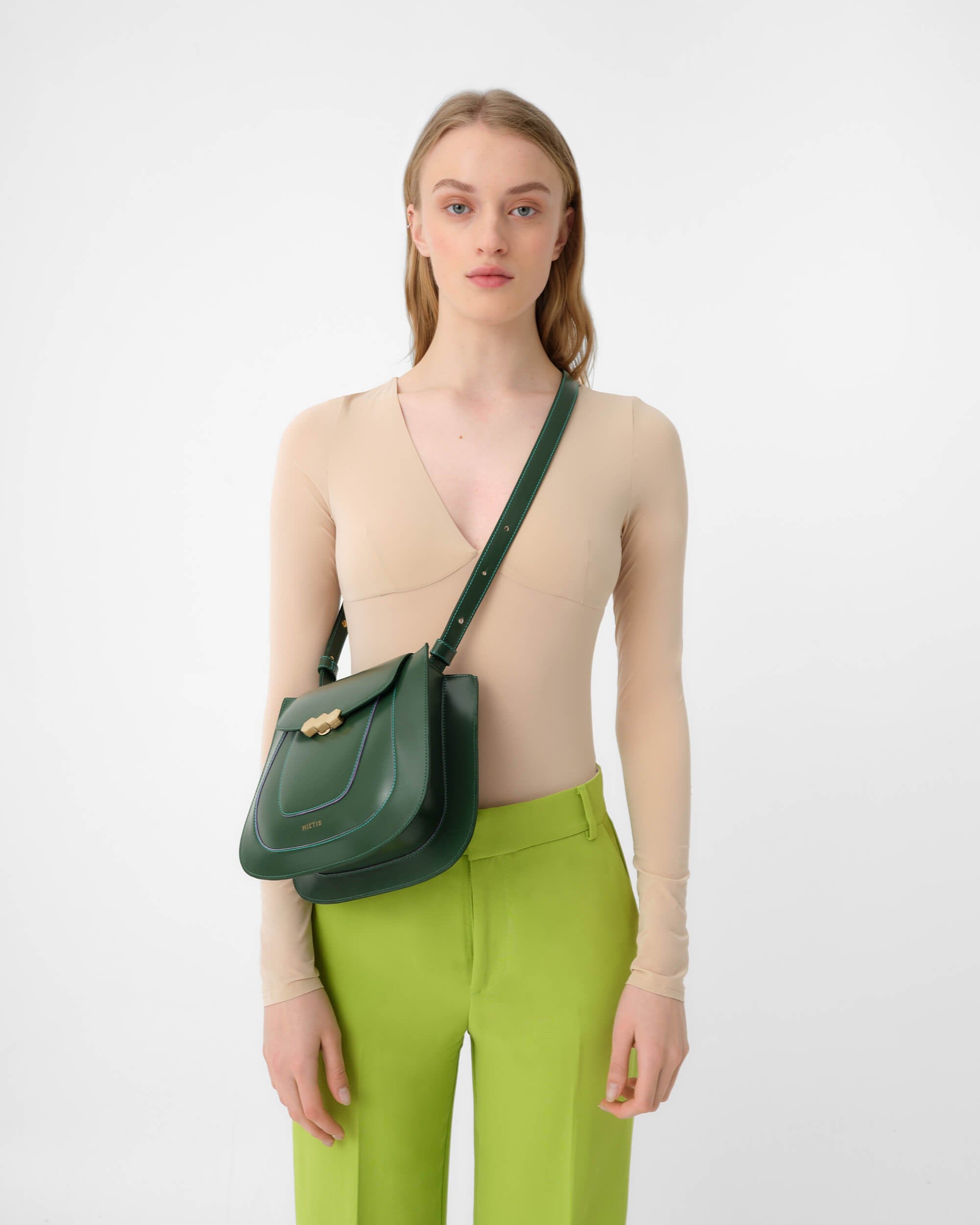 Jill Khaki green in Green made by Mietis