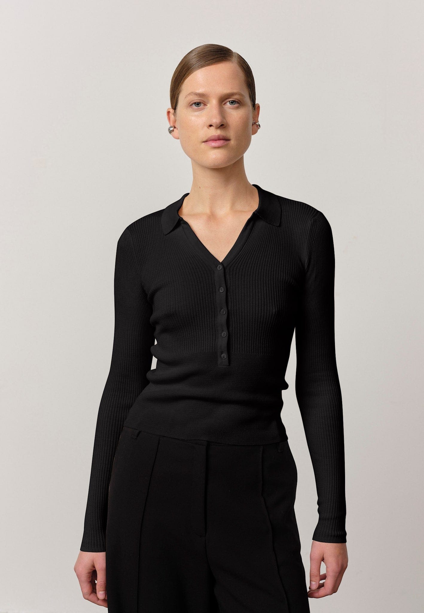 Finn Knit Blouse - Black made by HERSKIND