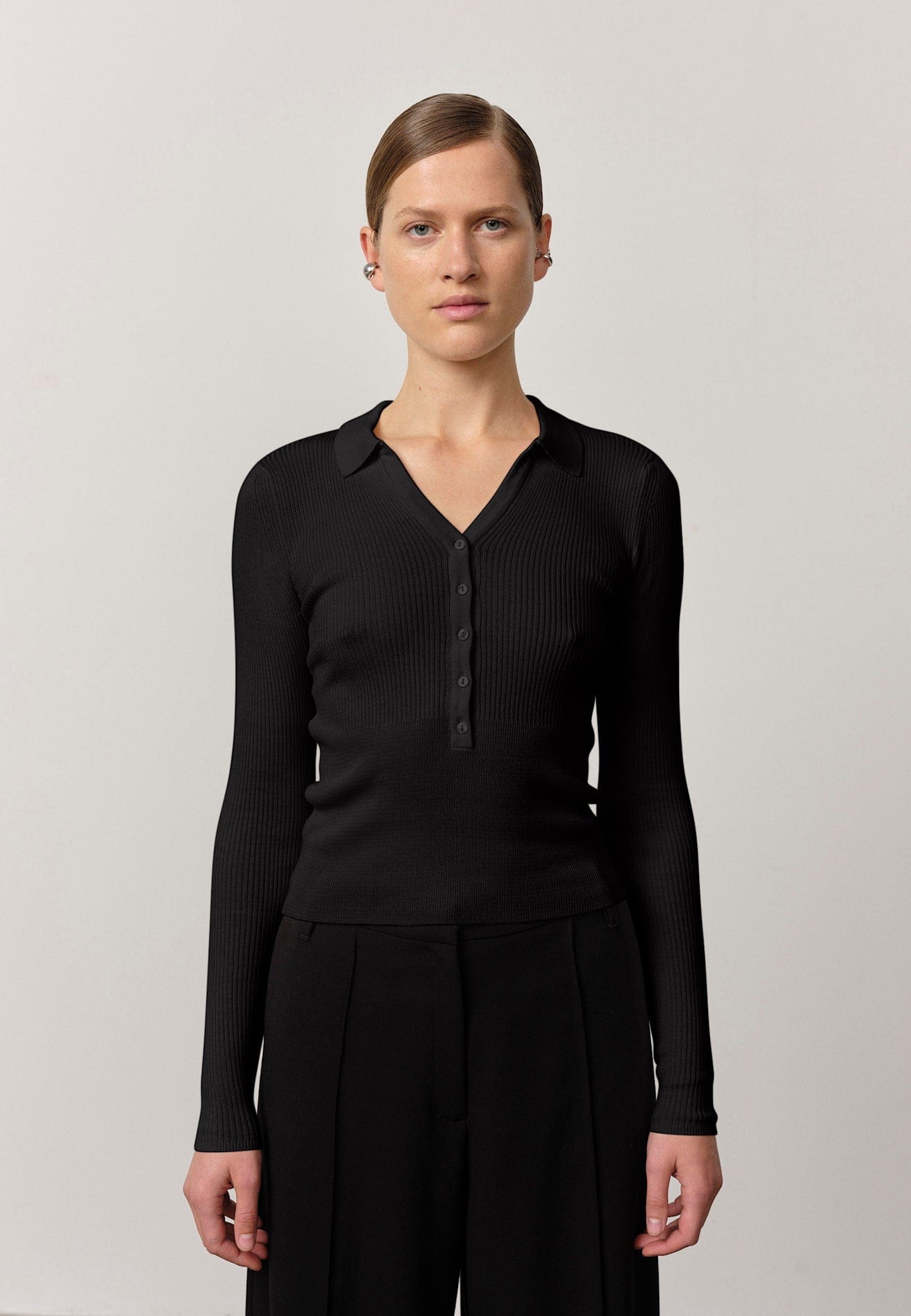 Finn Knit Blouse - Black made by HERSKIND