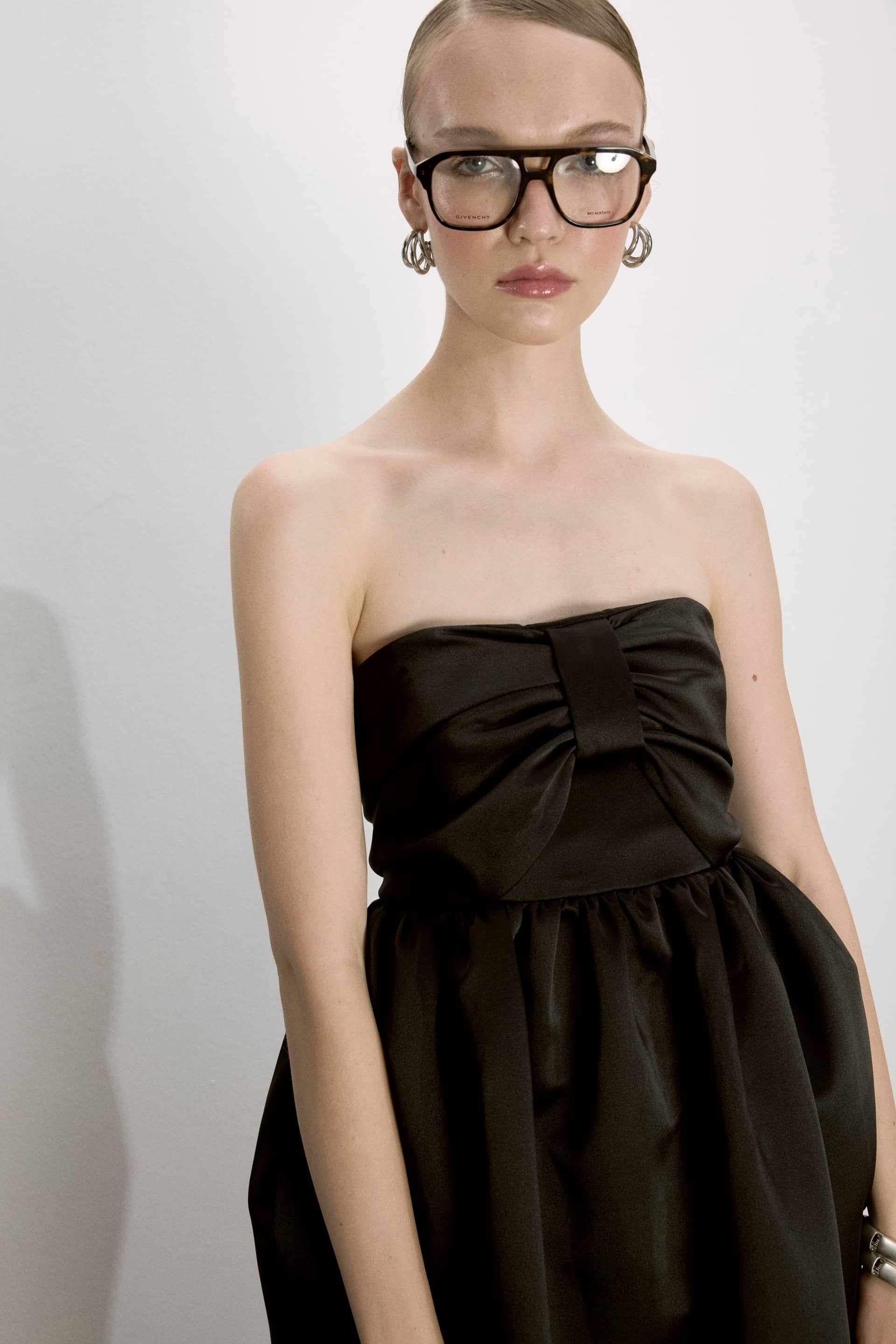 Jeanne Balloon Midi Dress In Black made by Nazli Ceren