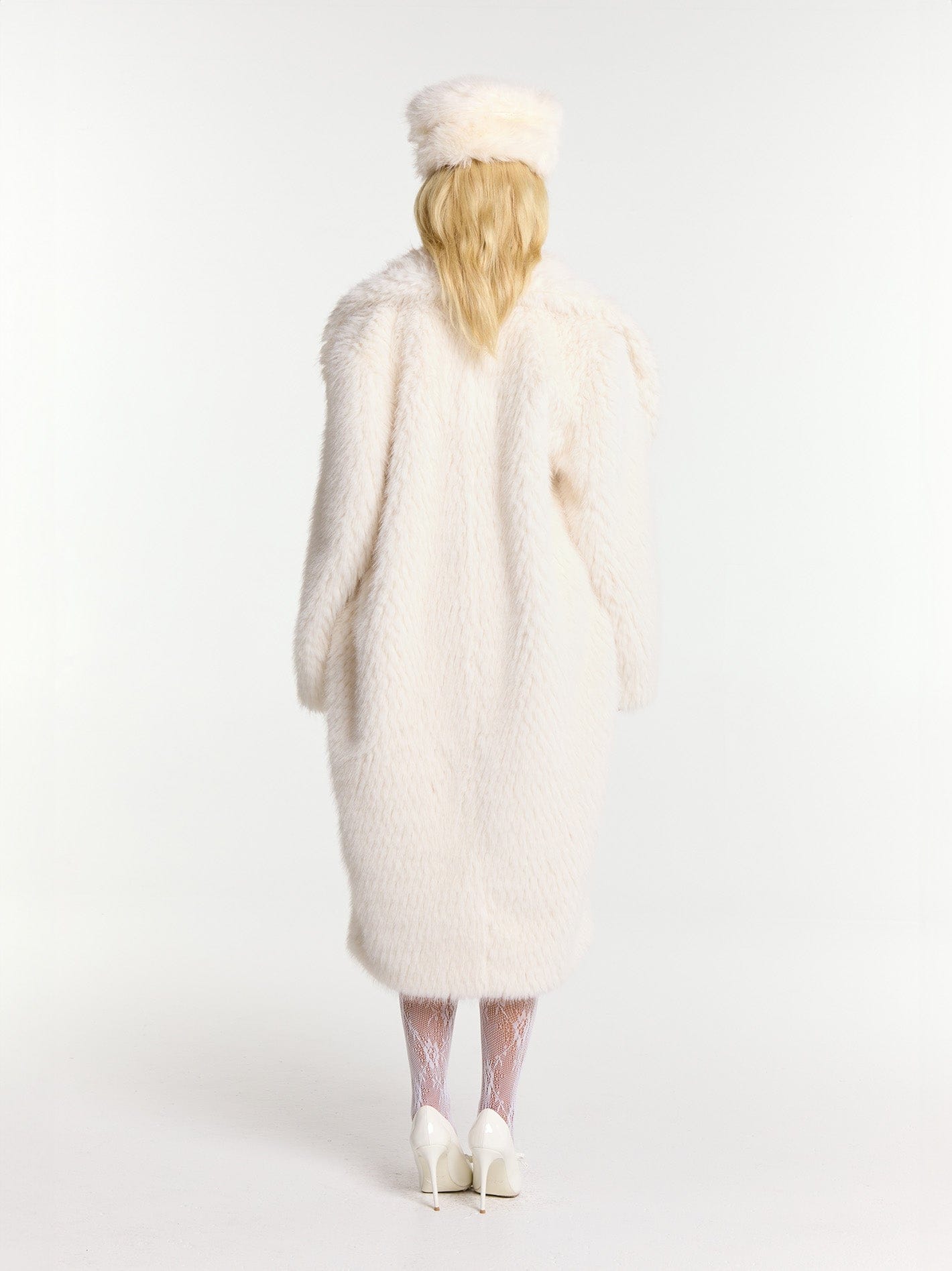 Marisa Fur Coat (White) made by Nana Jacqueline