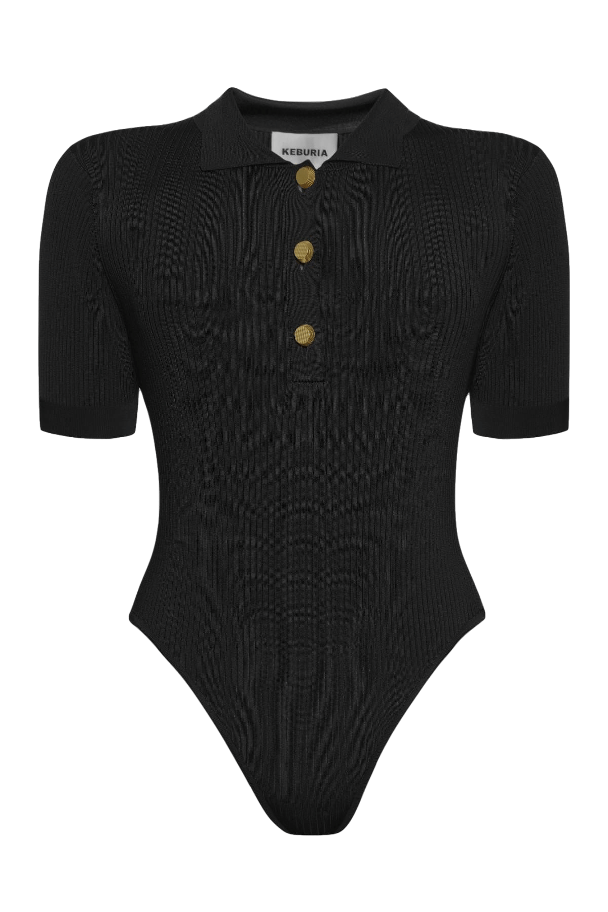 RIB KNIT BODYSUIT made by KEBURIA