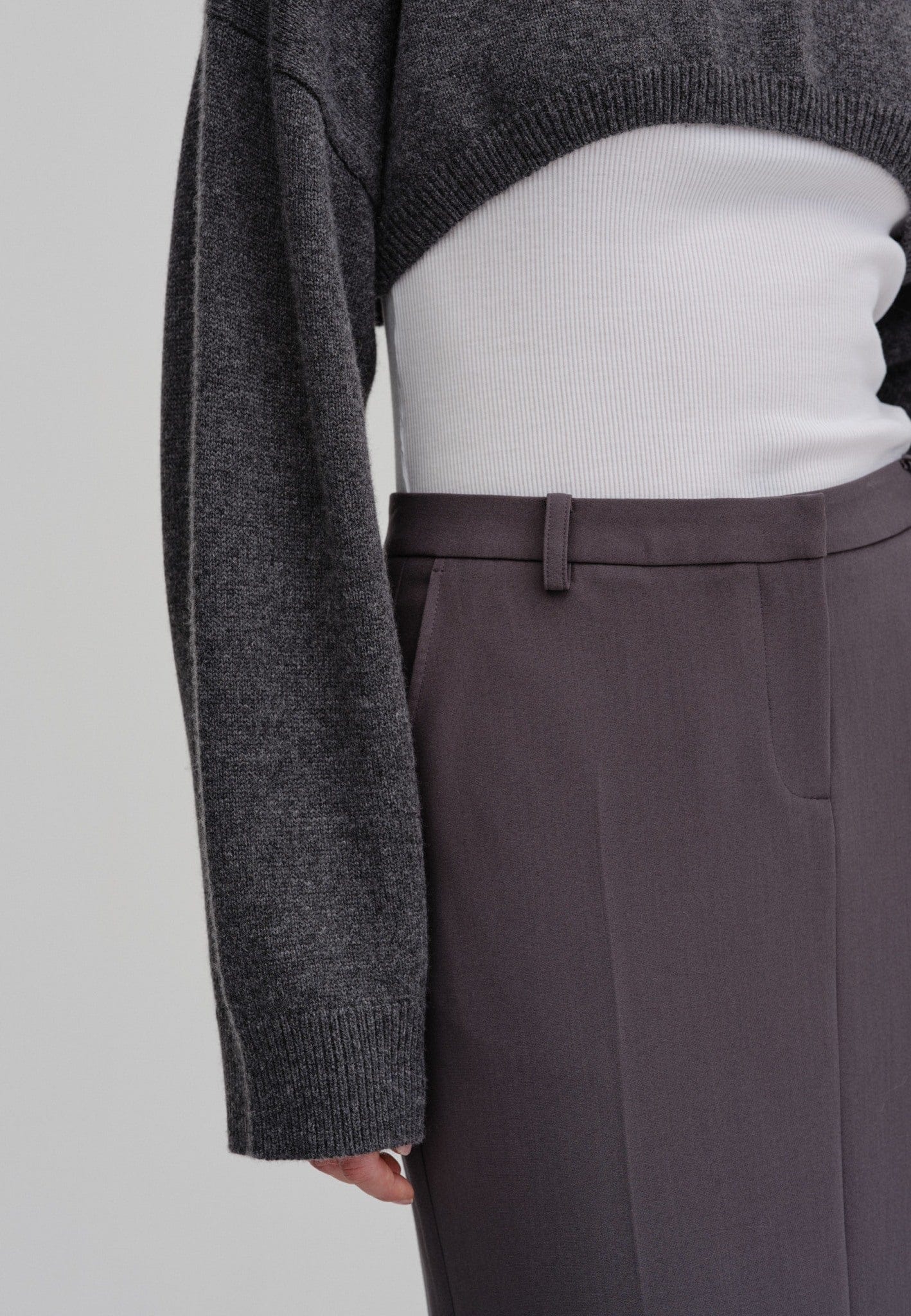 Bloch Knit - Grey melange in Grey made by HERSKIND