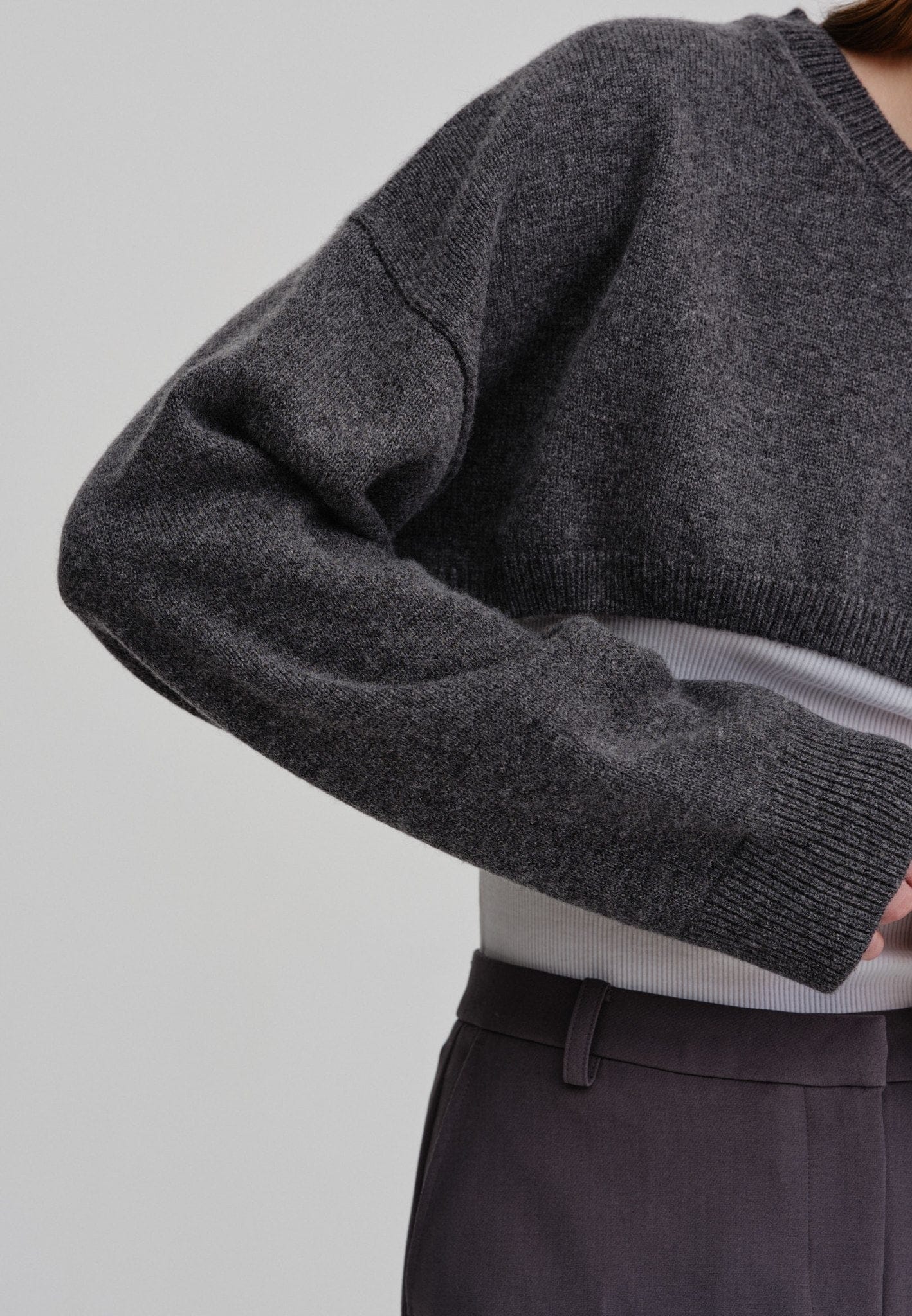 Bloch Knit - Grey melange in Grey made by HERSKIND