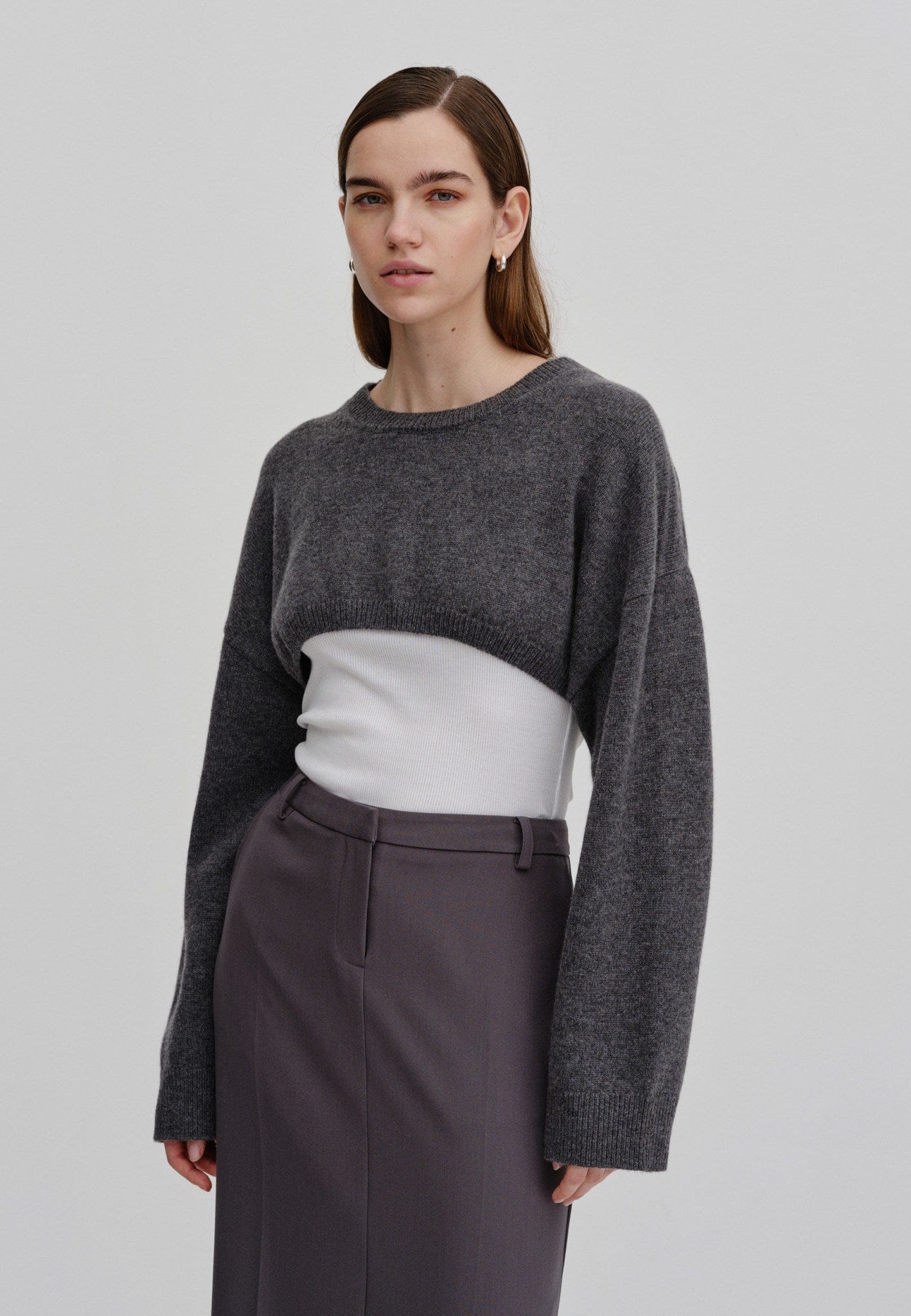 Bloch Knit - Grey melange in Grey made by HERSKIND