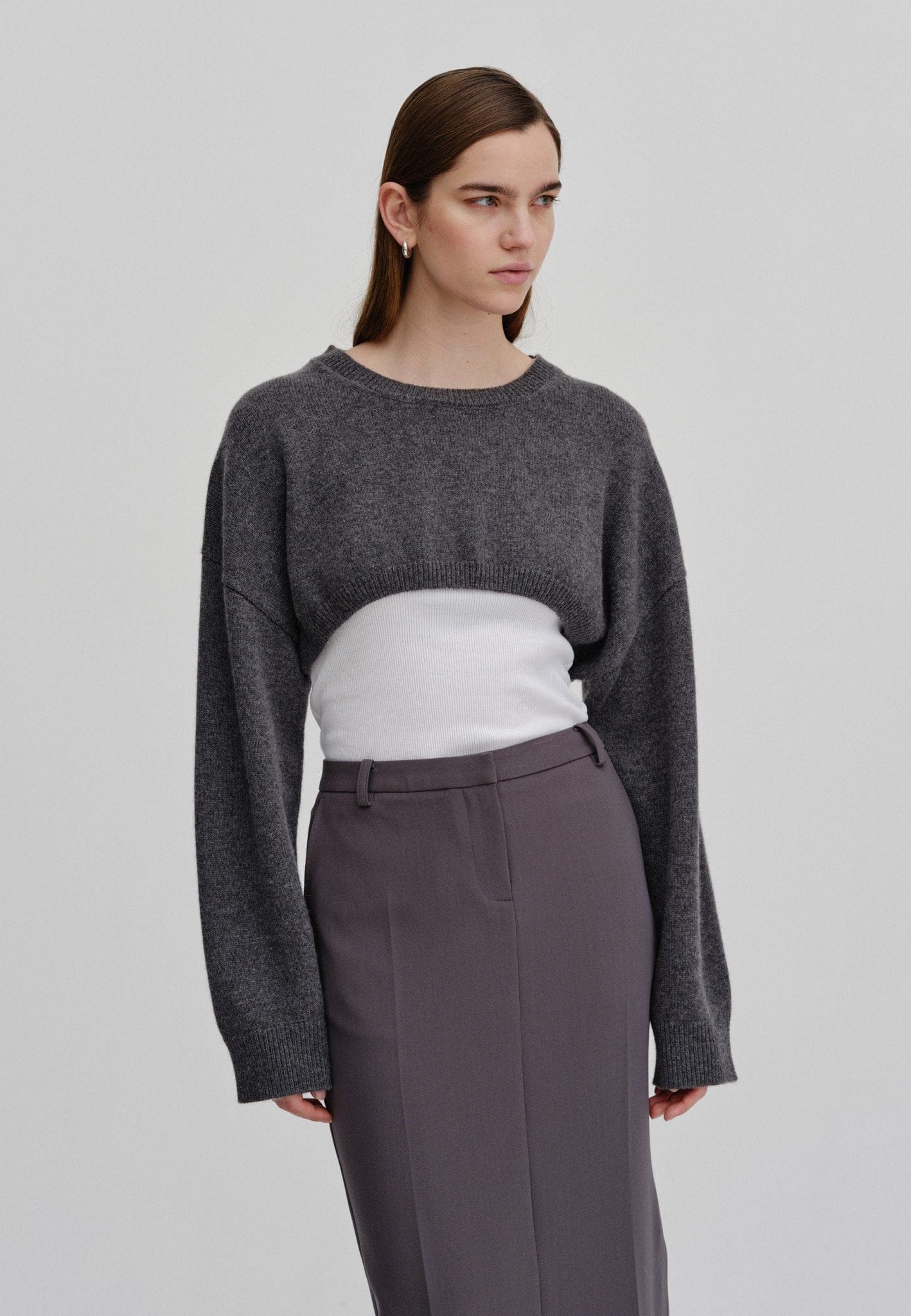 Bloch Knit - Grey melange in Grey made by HERSKIND