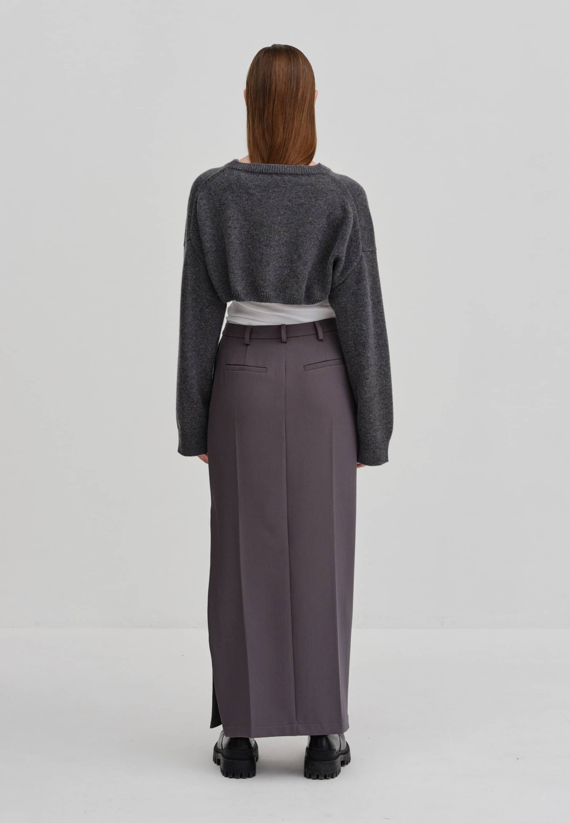 Bloch Knit - Grey melange in Grey made by HERSKIND