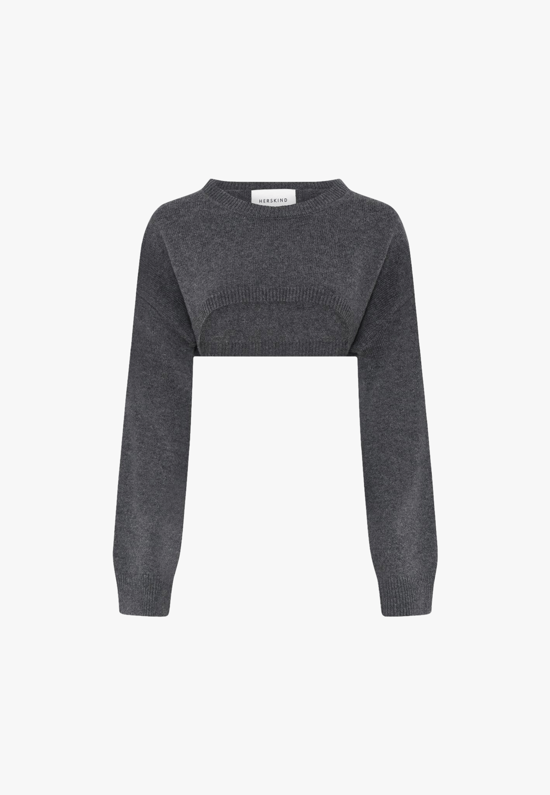 Bloch Knit - Grey melange in Grey made by HERSKIND