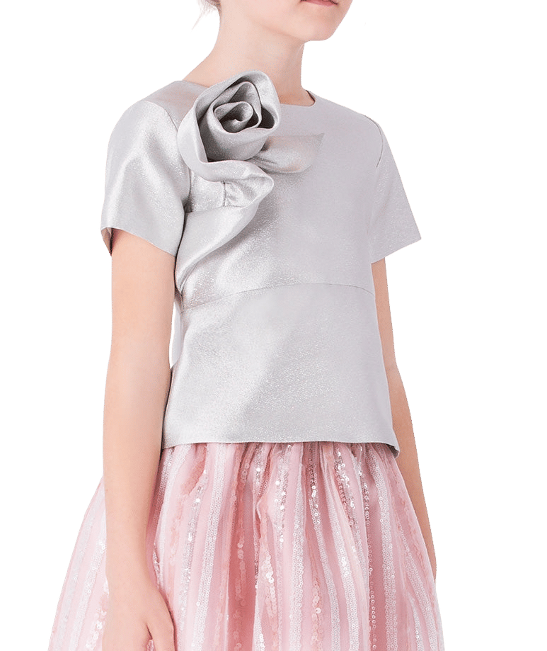 Shimmering Sequins Girls Outfit | 2 Pieces made by Mama Luma