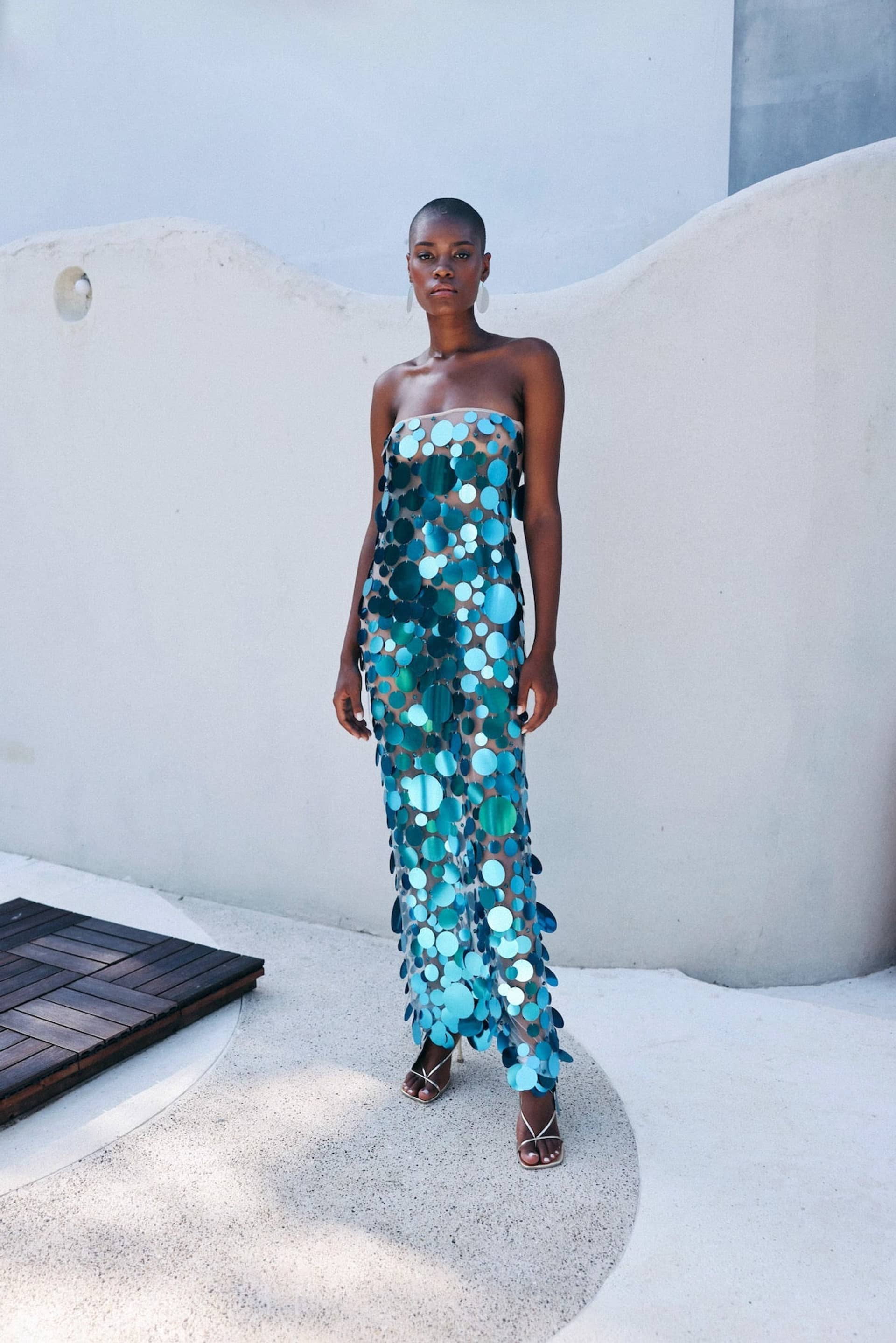 Disco Strapless Dress made by Francesca Miranda