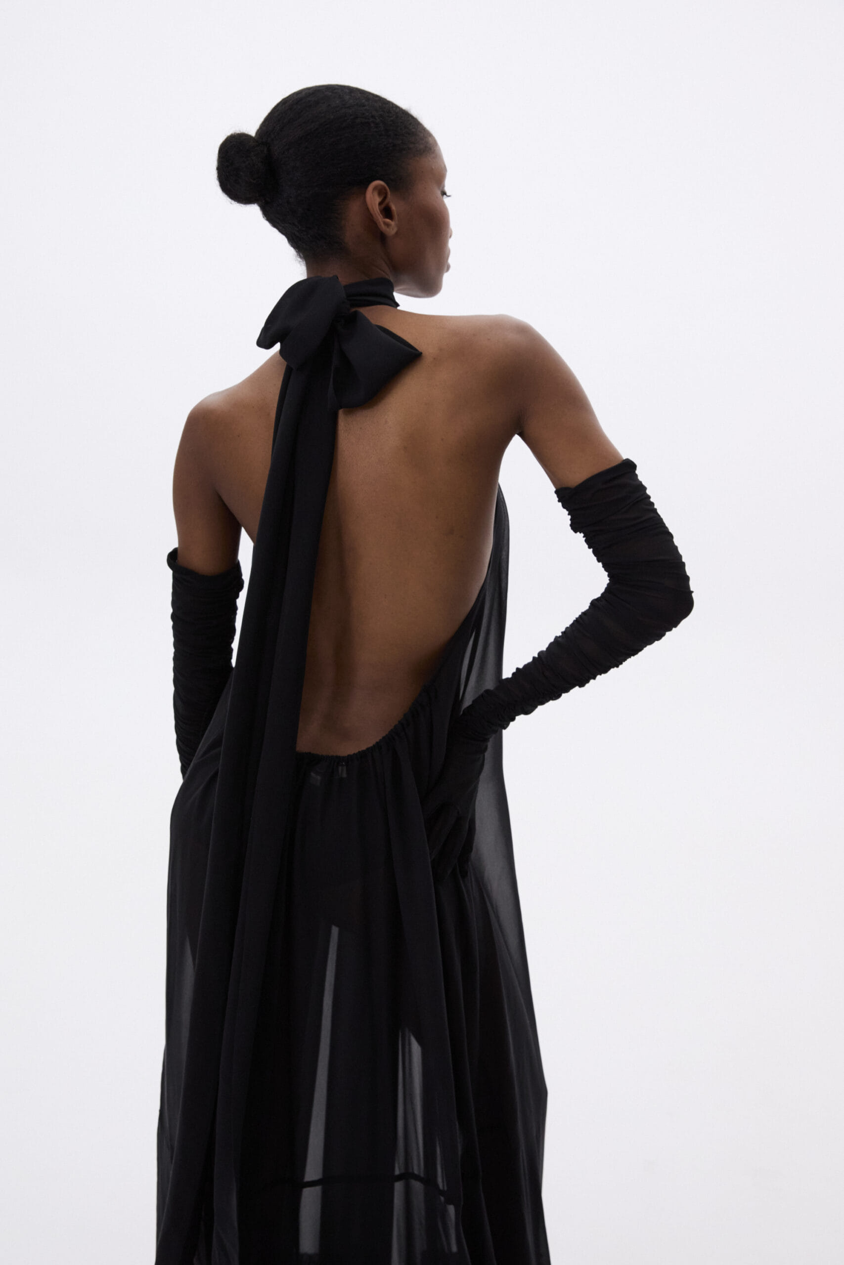 Long Dress With Bare Shoulders made by YAVORSKA