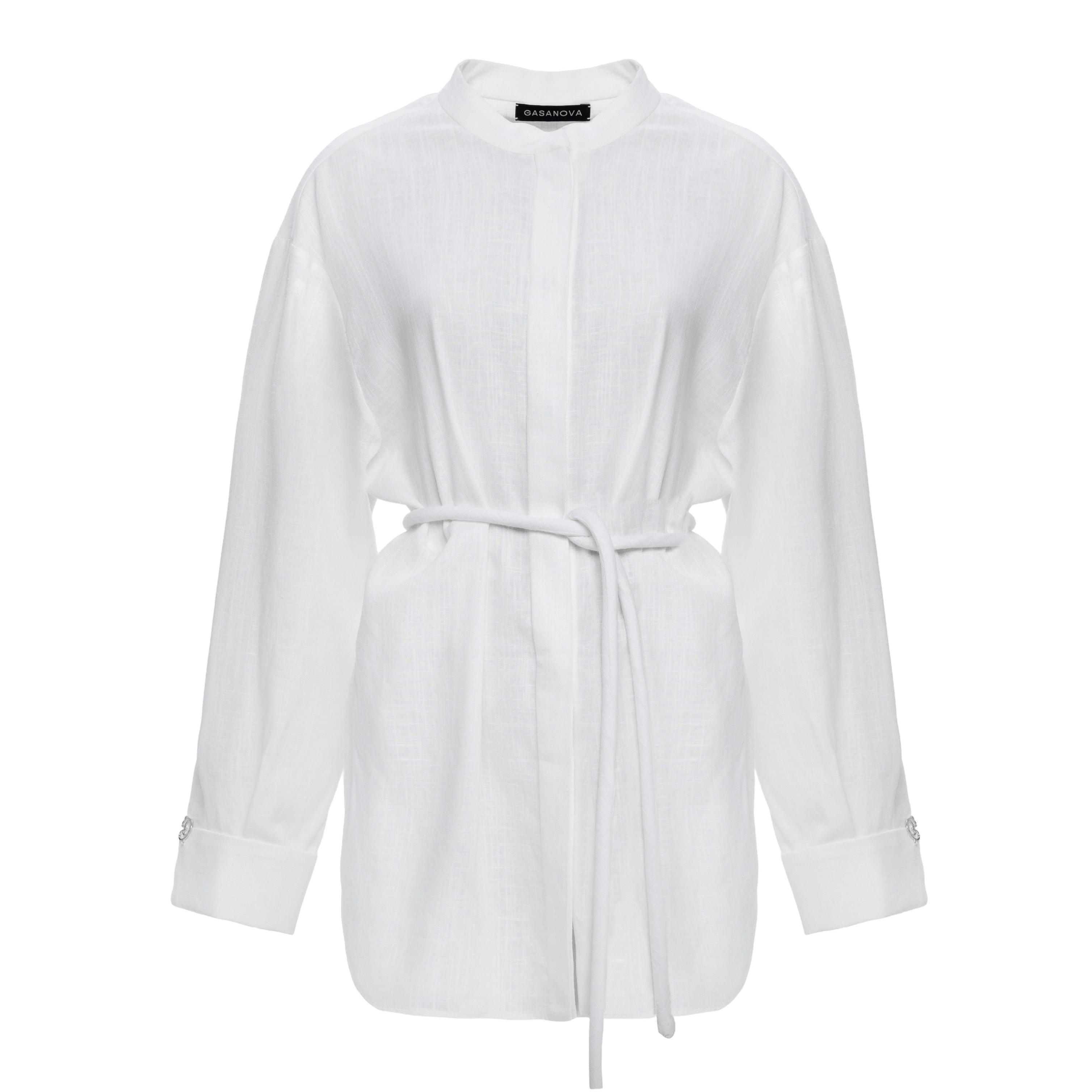 Stand-collar Shirt made by Gasanova