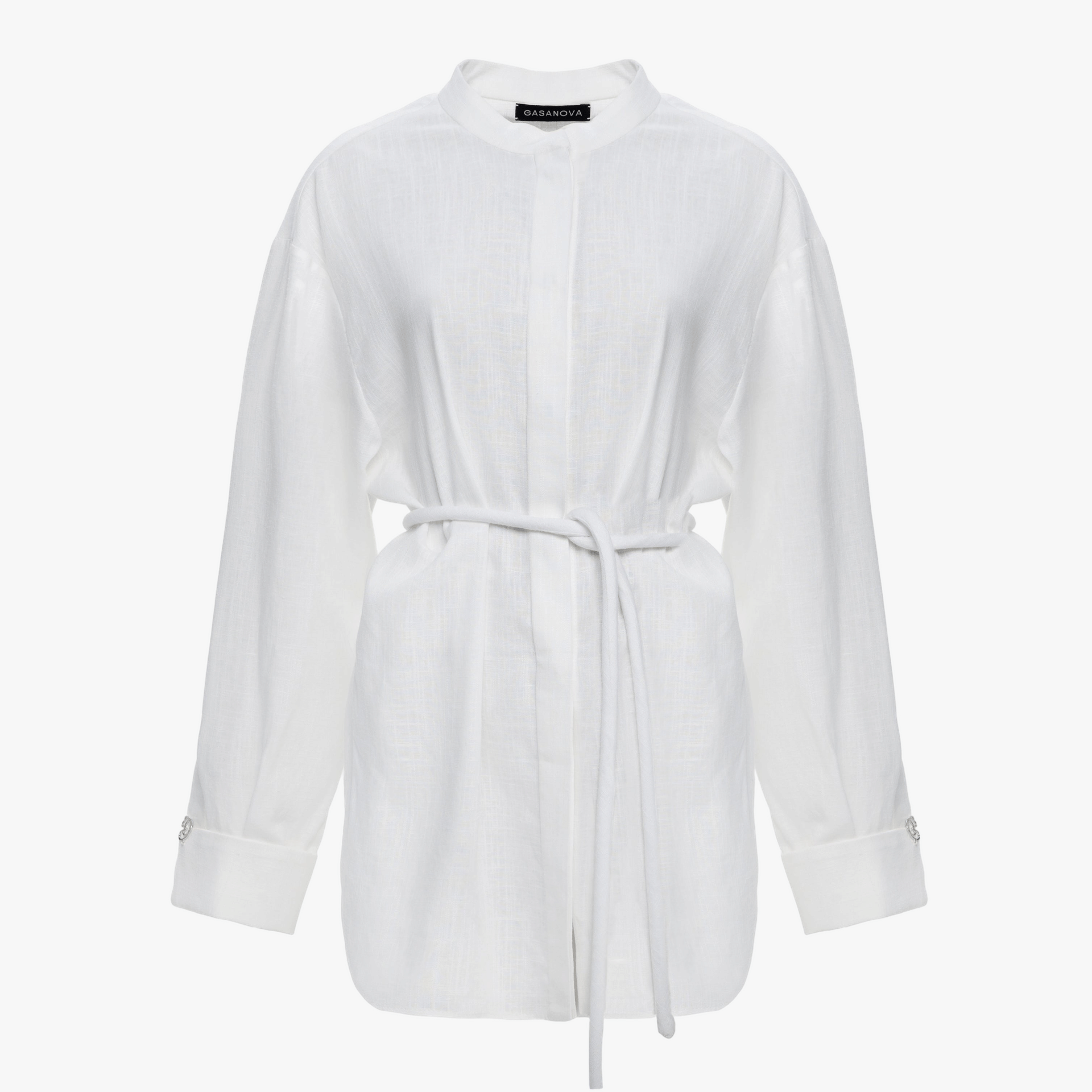 Stand-collar Shirt made by Gasanova