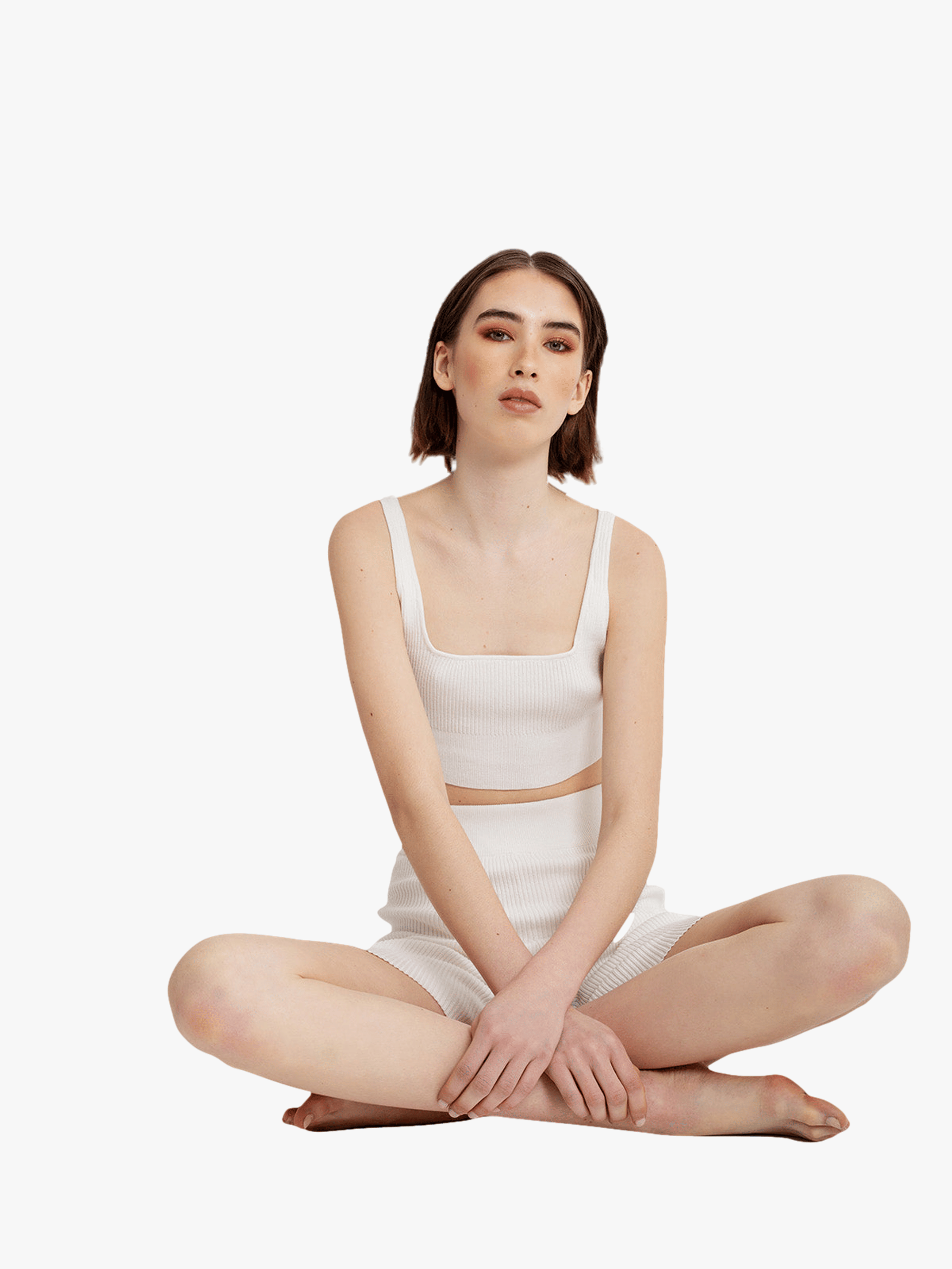 Liv Bralette in White made by AÉRYNE